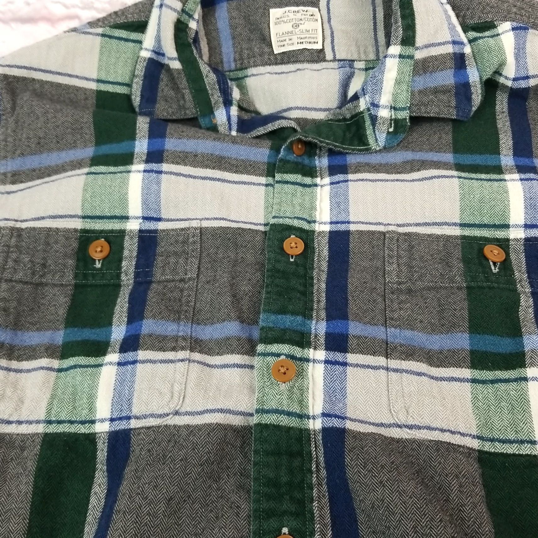 J.Crew J. Crew Flannel Shirt Men M Slim Button-Up Long Sleeve Plaid 100% Cotton Size US M / EU 48-50 / 2 - 7 Thumbnail