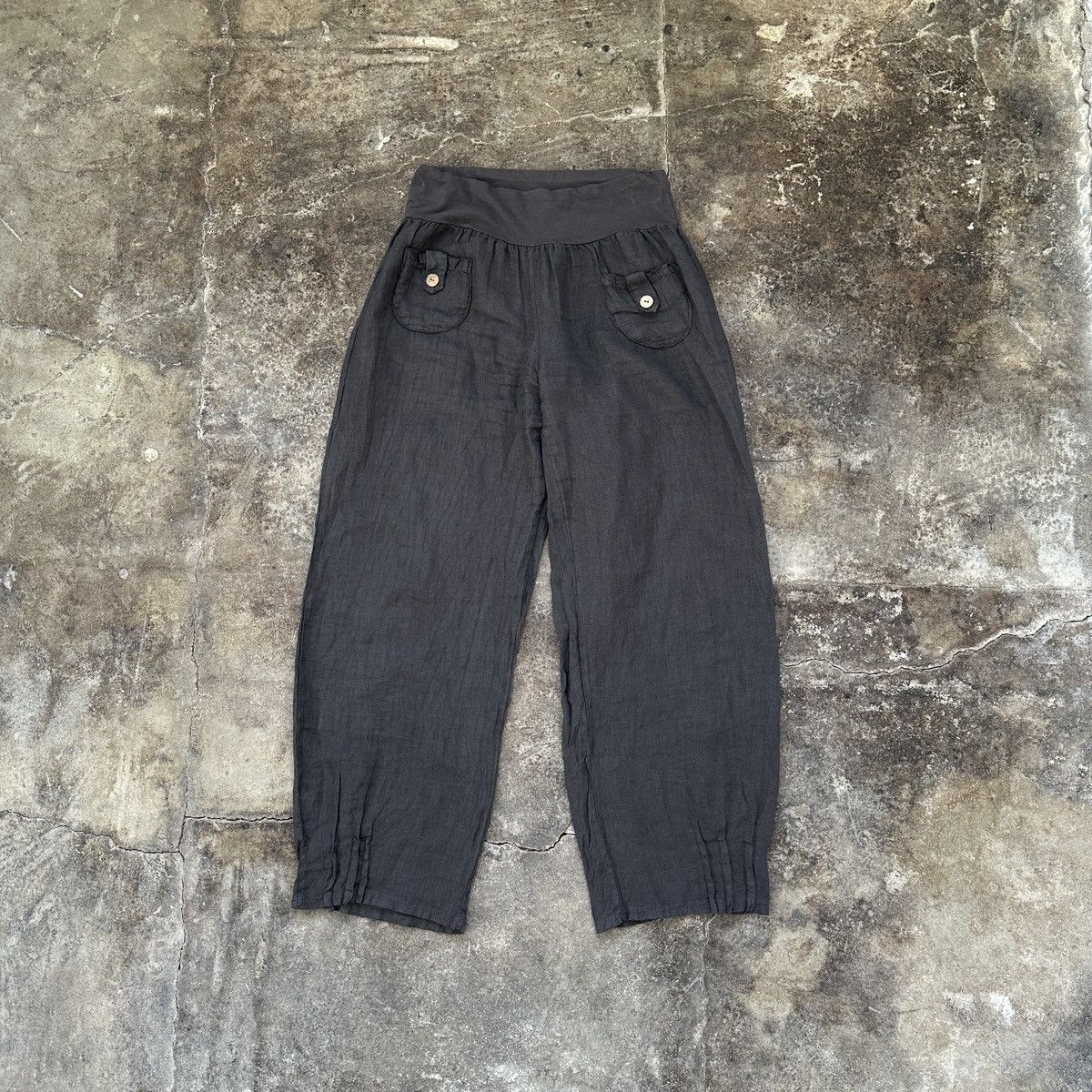 Vintage Linen Baggy Fit Japanese Pants Yohji Yamamoto Pants