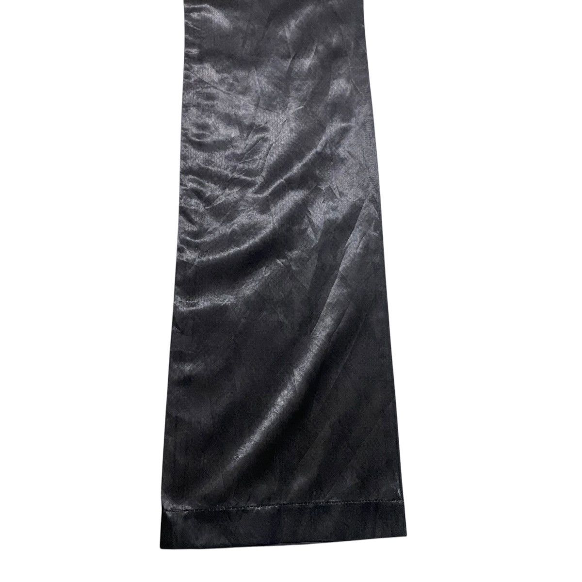 Japanese Brand M.F EDITORIAL Black Snakeskin Wide Leg Pant Size US 31 - 14 Thumbnail