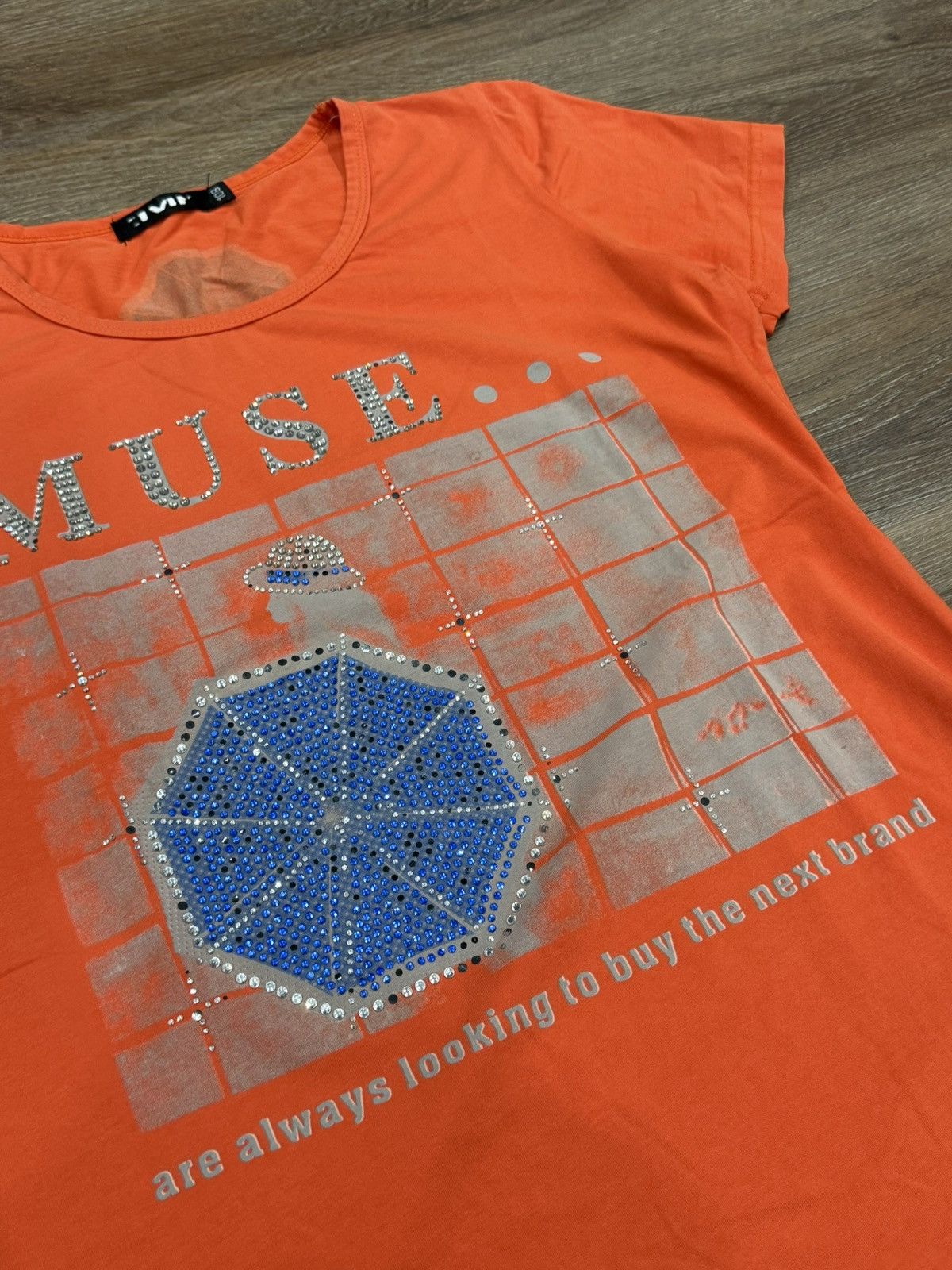 Japanese Brand Japanese Brand Rhinestone T shirt Size M / US 6-8 / IT 42-44 - 16 Thumbnail