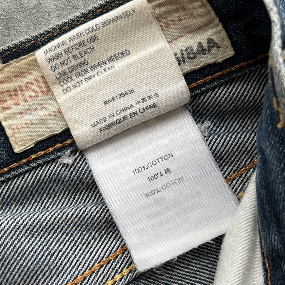 Evisu Evisu No.3 Brush Daicock Washed Selvedge Jeans Size US 33 - 8 Thumbnail