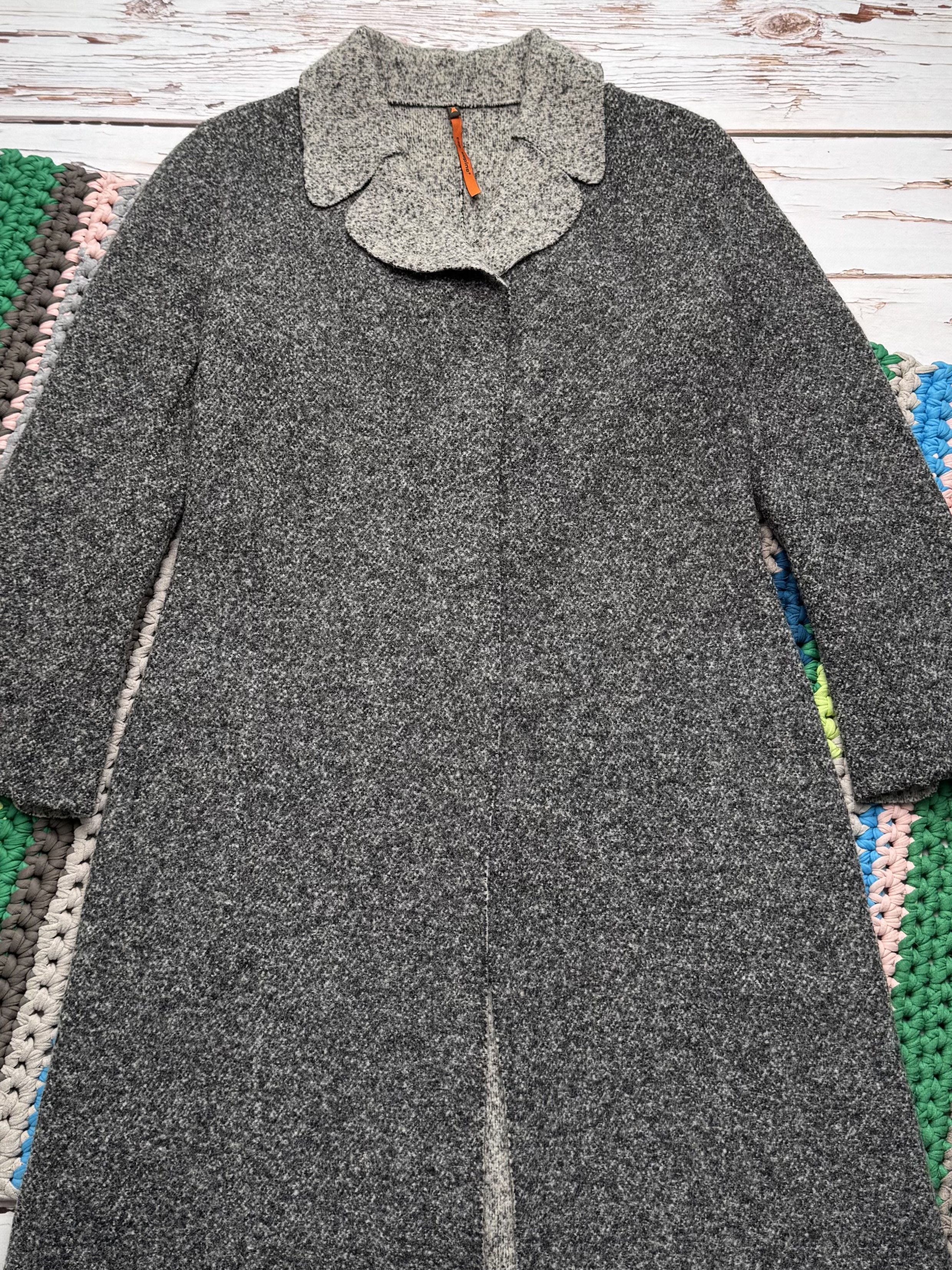 Cop Copine Cop Copine Vintage Wool Coat Gray Long Minimalist Jacket Size L / US 10 / IT 46 - 6 Thumbnail