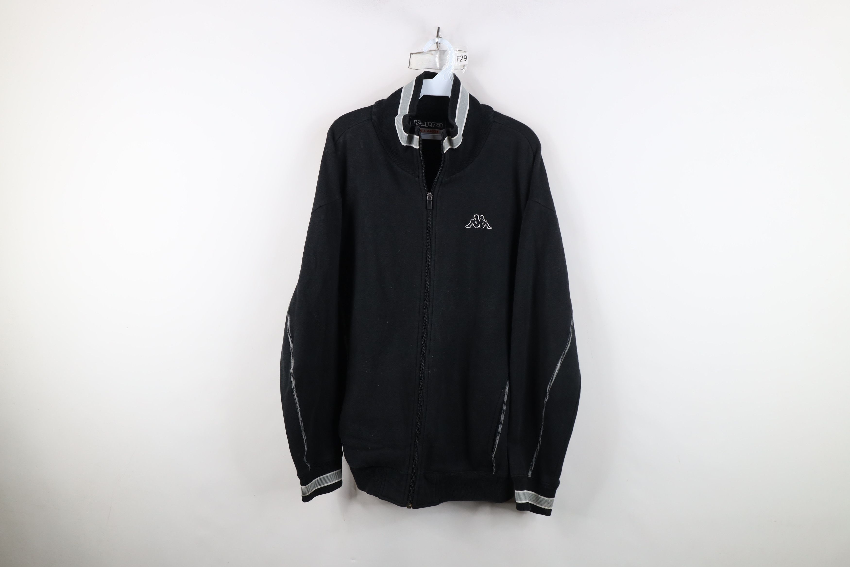 Kappa Kappa Tracksuit Jacket (Black & Gold) | Grailed