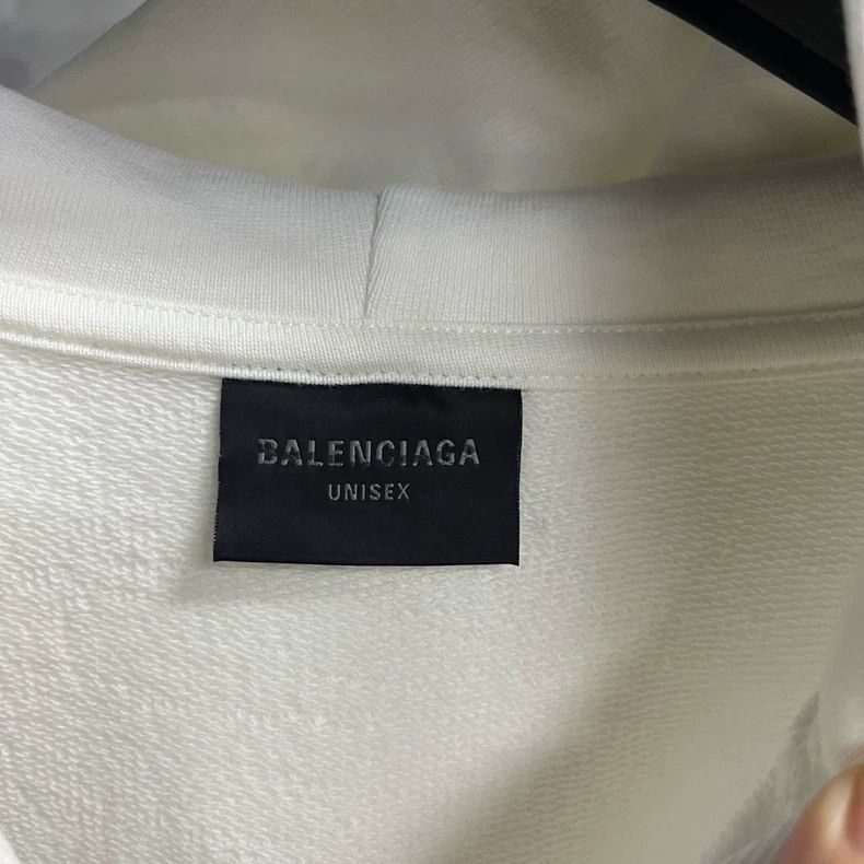 Balenciaga Balenciaga Letter and Number Printed Hooded Long Sleeve Sw Size US S / EU 44-46 / 1 - 3 Thumbnail