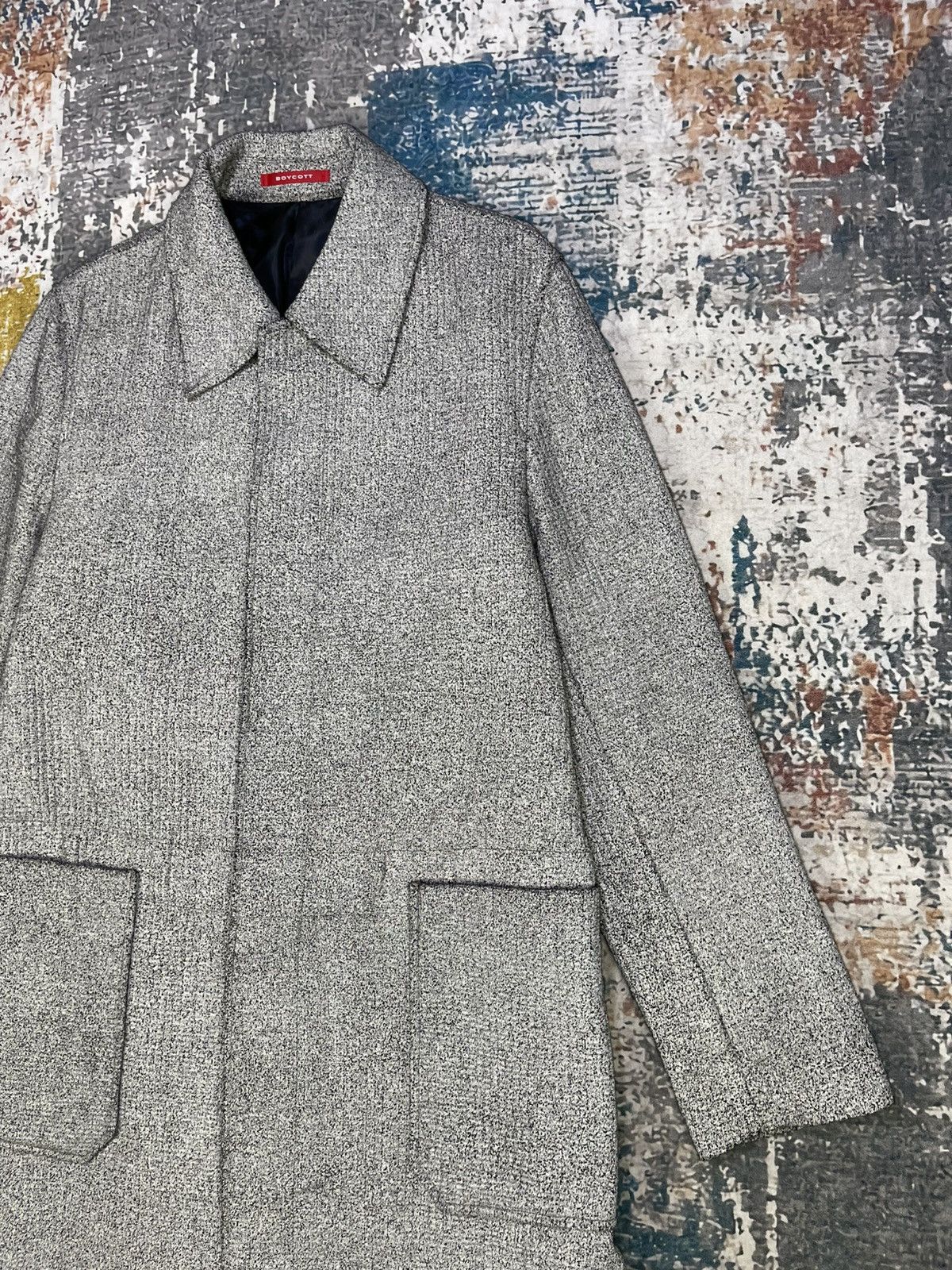 Boycott Boycott Wool Blend Tweed Long Coat Size US S / EU 44-46 / 1 - 4 Thumbnail
