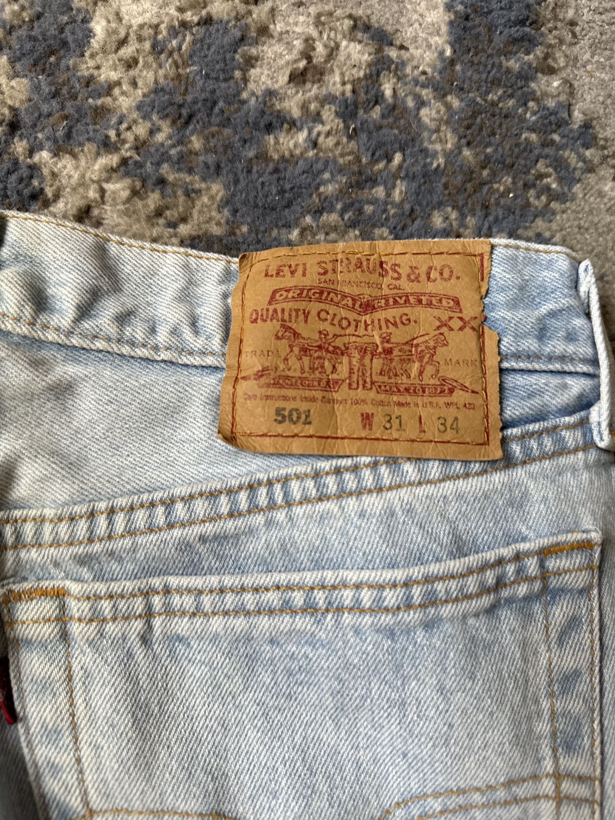 Levi's Vintage Clothing Vintage levis 501 jeans 31x32 Size US 31 - 2 Thumbnail