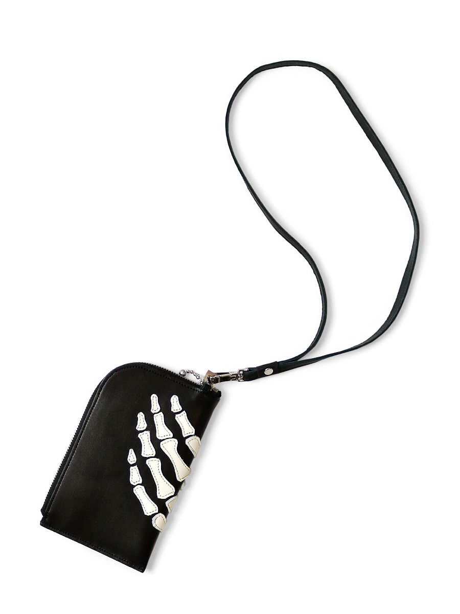 Kapital Kapital Leather THUMBS UP BONE HAND ZIP Neck BAG Size ONE SIZE - 1 Thumbnail