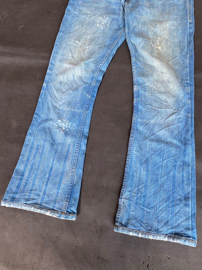 Beauty Beast × Hysteric Glamour × Japanese Brand Japanese flare distressed denim nice design Size US 30 / EU 46 - 2 Thumbnail