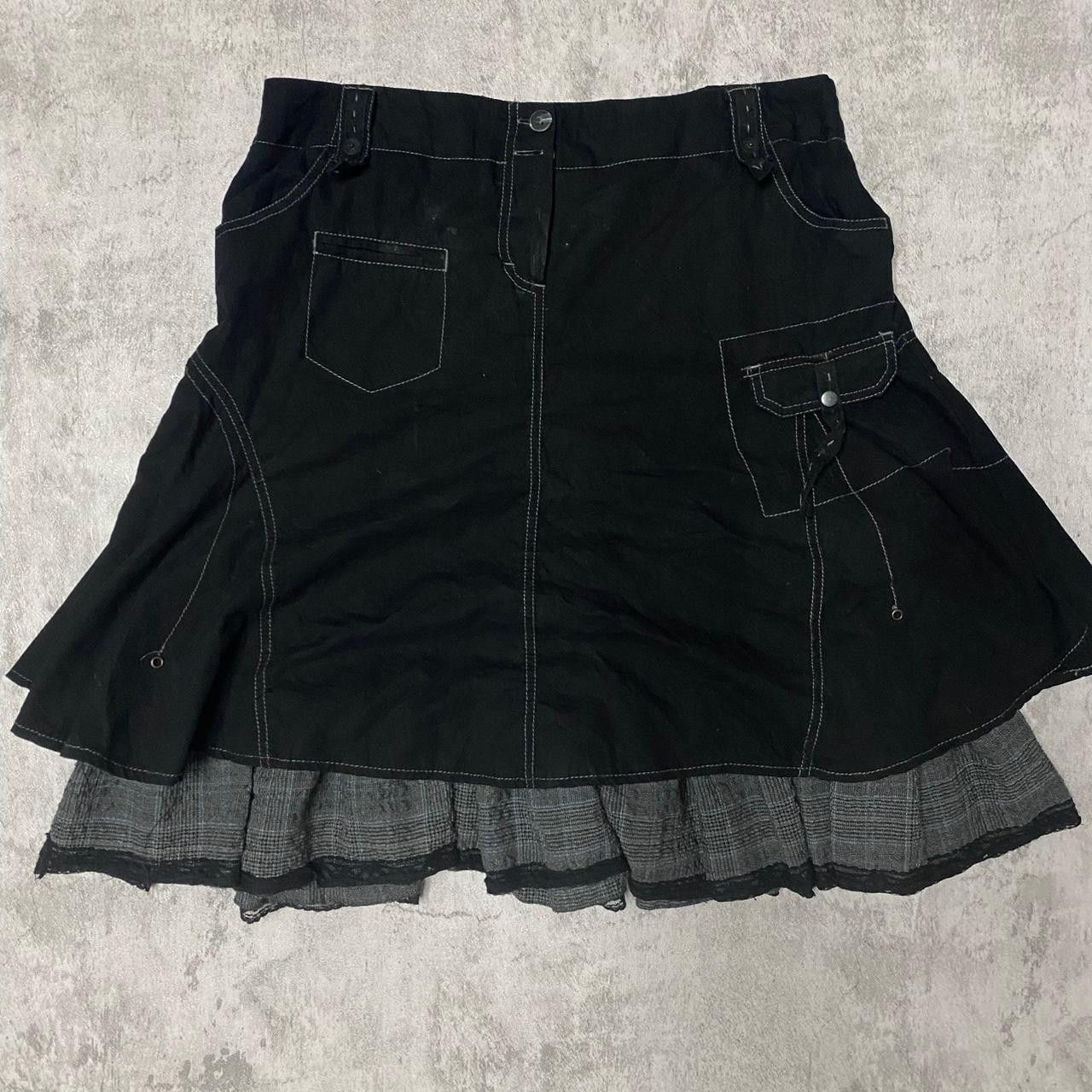 Other Black and grey pleated mini skirt with pockets Size 32" / US 10 / IT 46 - 1 Thumbnail