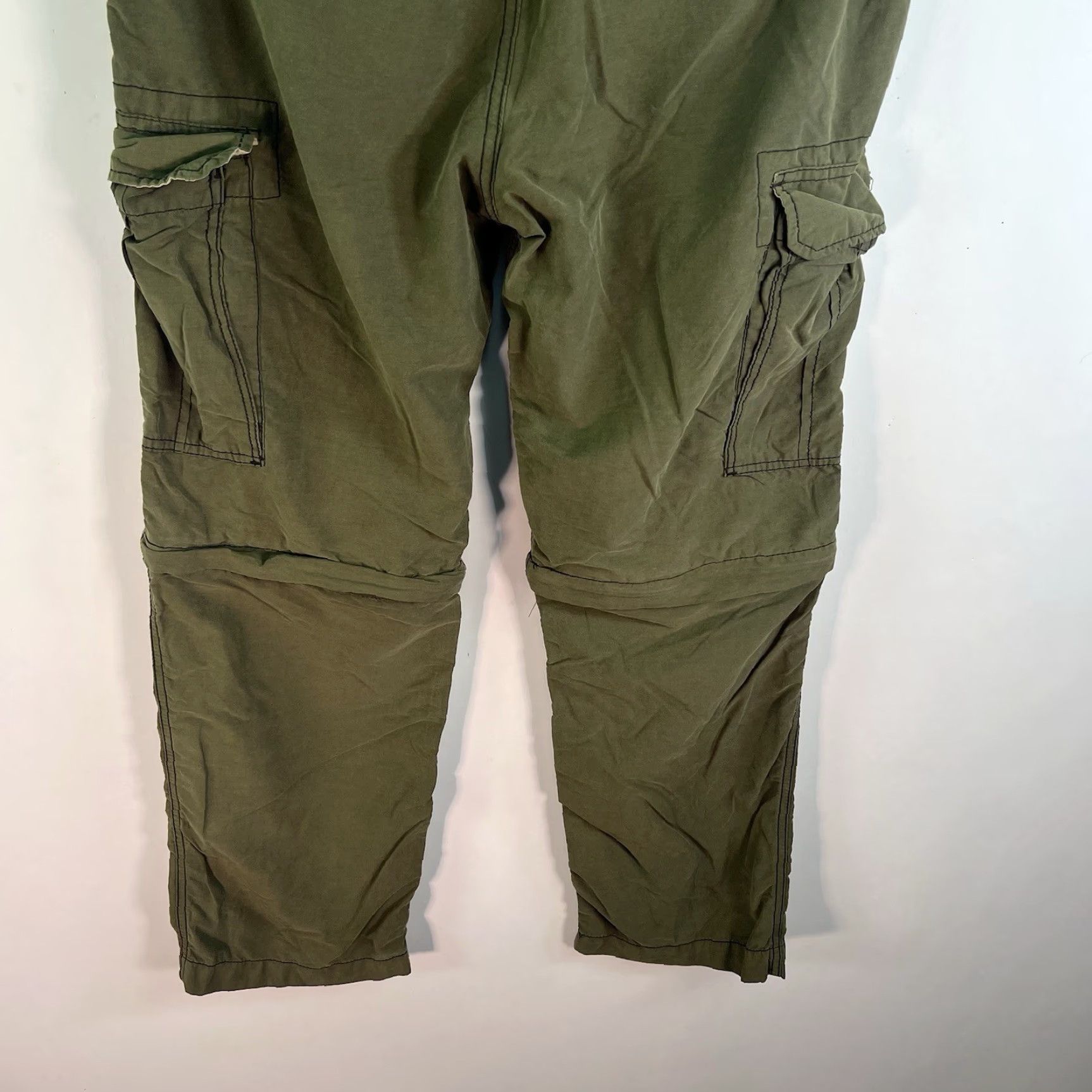Vintage VINTAGE Wear First Cargo Pants Men Size 34 Green Rip-Stop Convertible Workwear Size US 34 / EU 50 - 7 Thumbnail