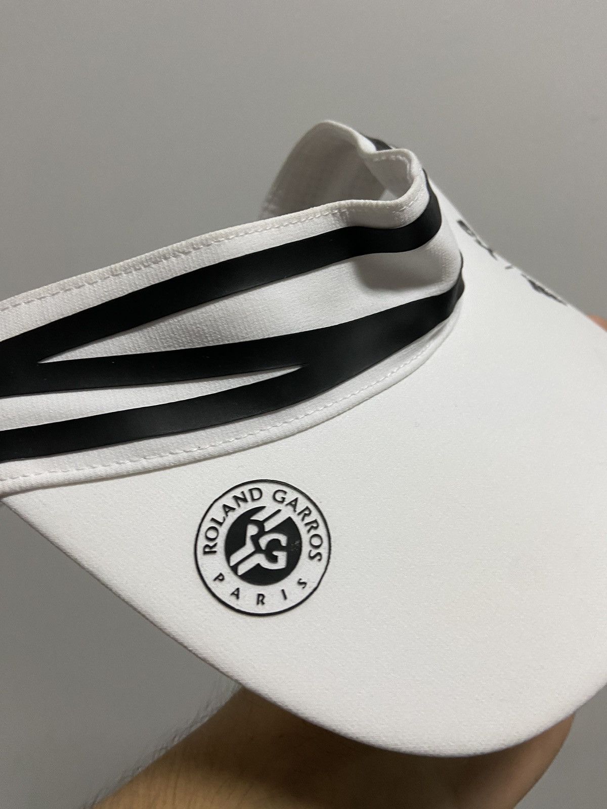 Vintage × Y-3 × Yohji Yamamoto Y-3 yohji Yamamoto visor cap Roland Garros striped Size ONE SIZE - 7 Thumbnail