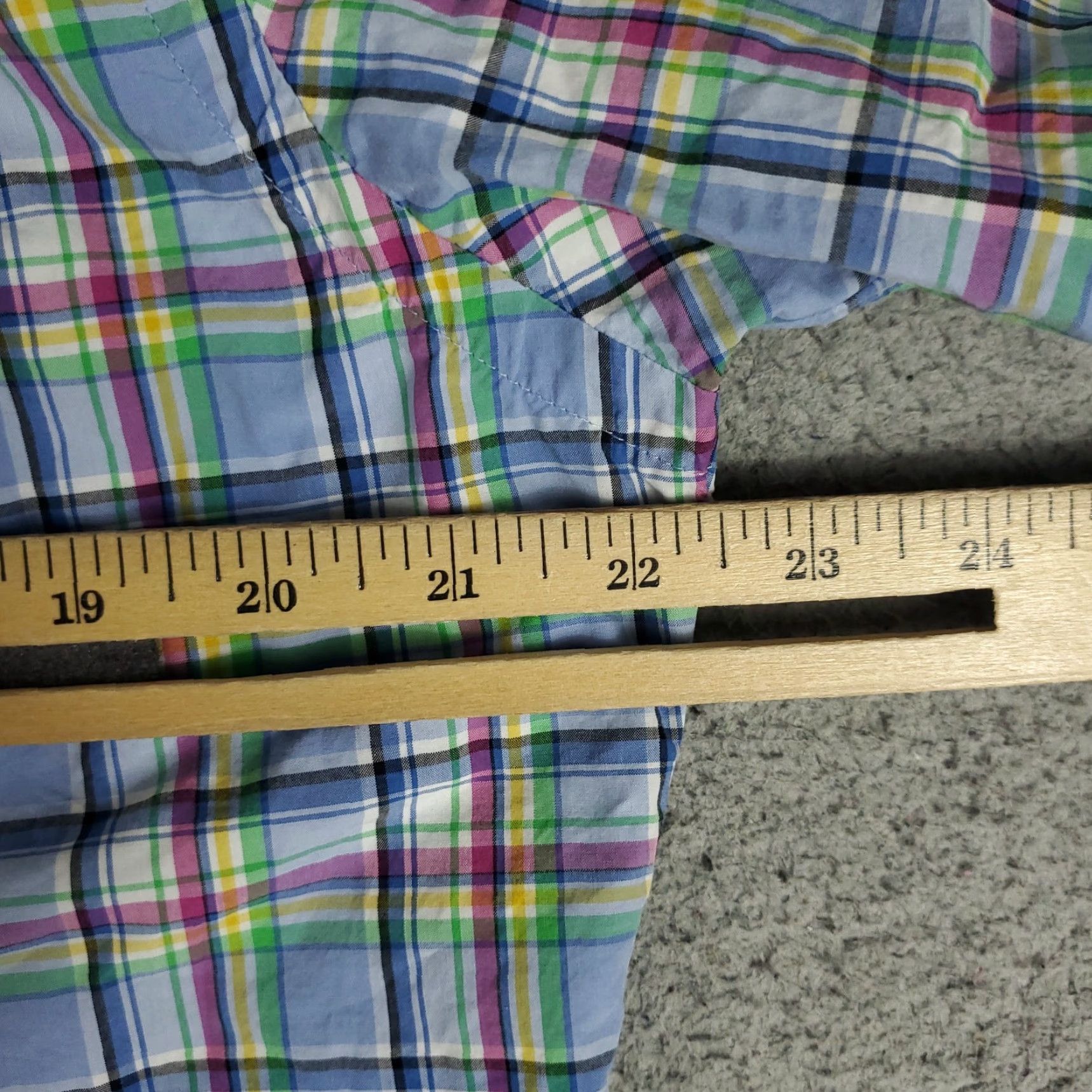 Ralph Lauren Ralph Lauren Shirt Mens Medium Blue Plaid Pony Button Up Short Sleeve Size US M / EU 48-50 / 2 - 6 Thumbnail