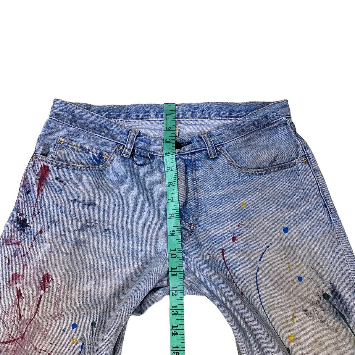 Number (N)ine × Takahiromiyashita The Soloist. SS06 Number Nine Painted D-Ring Crying Heart Pain Denim Size US 32 / EU 48 - 23 Thumbnail