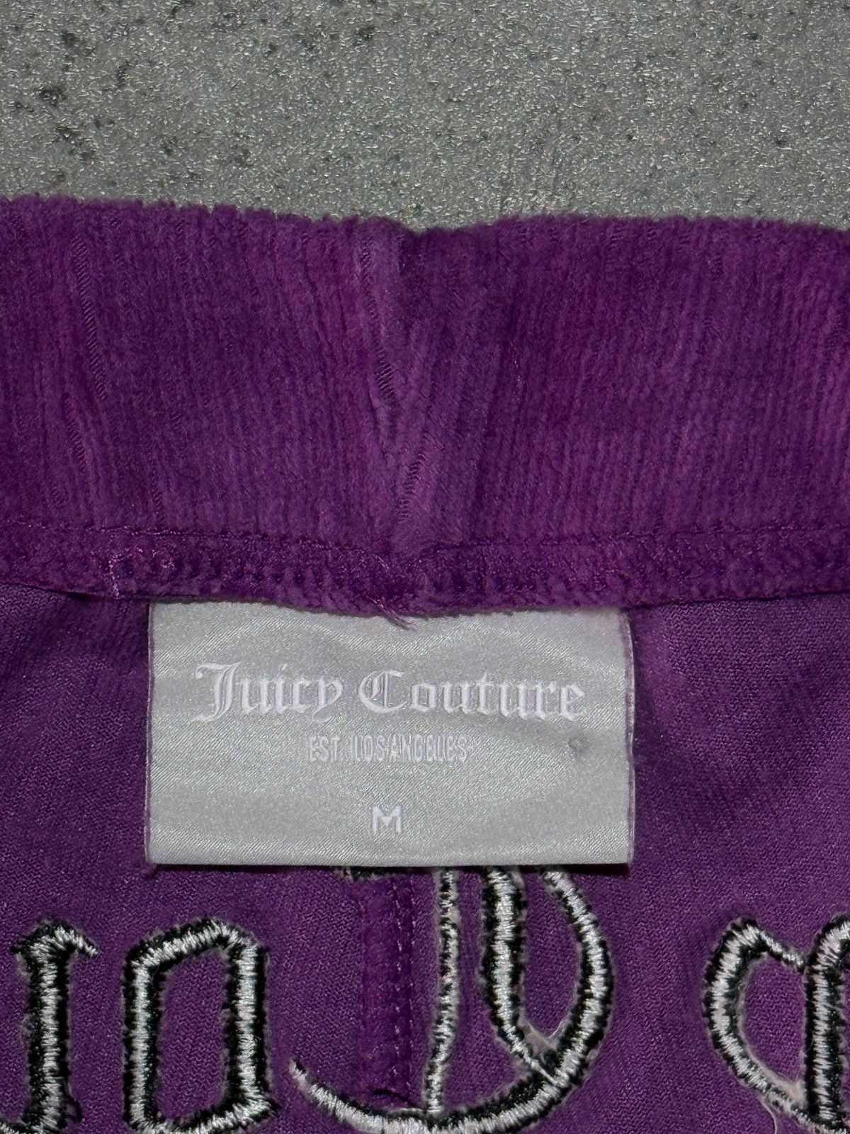 Juicy Couture Velveteen Velour Juice Couture purple pants bell bottom Size 30" / US 8 / IT 44 - 7 Thumbnail