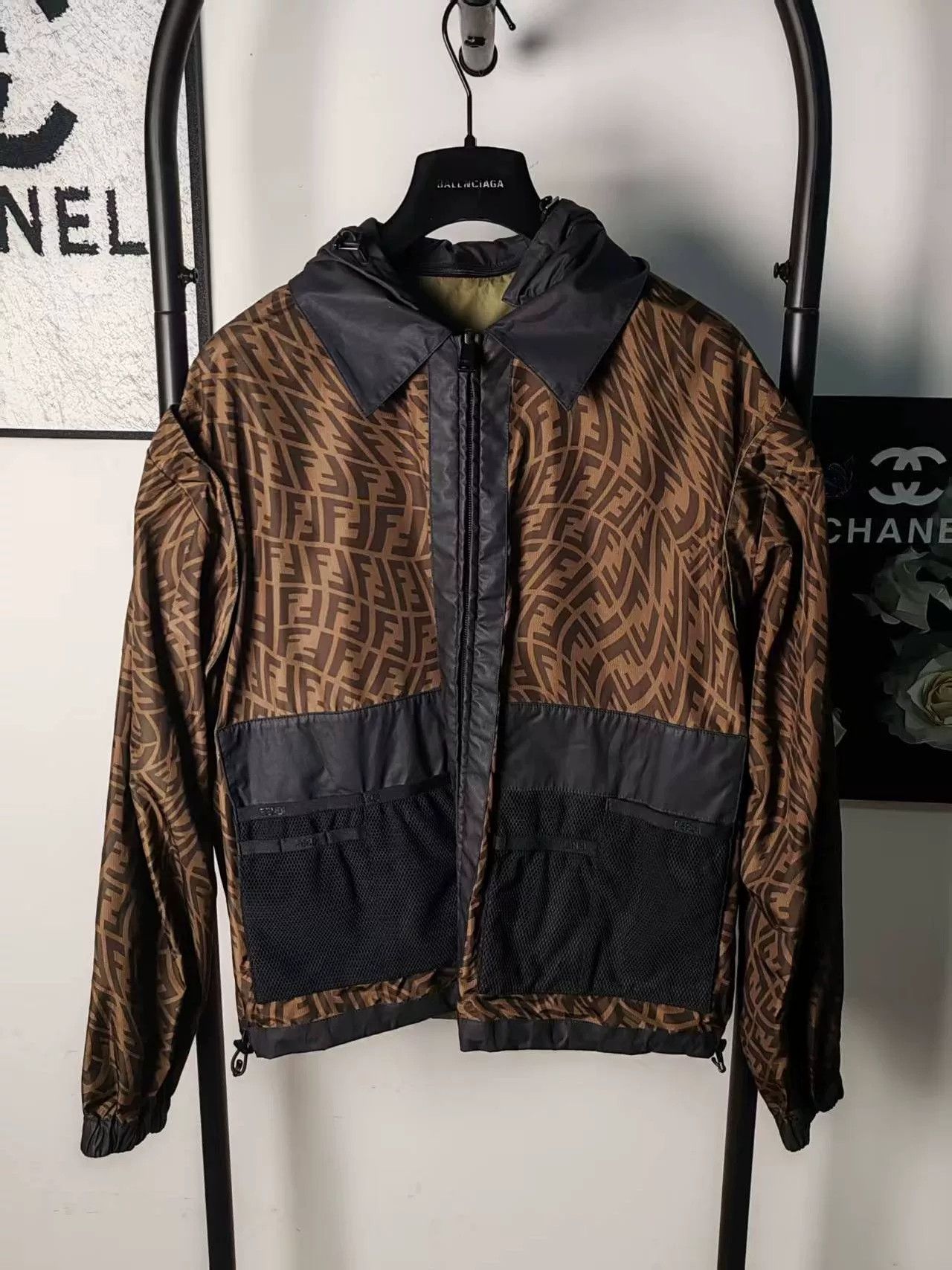 Fendi fendi reversible detachable jacket in brown Size US M / EU 48-50 / 2 - 1 Thumbnail