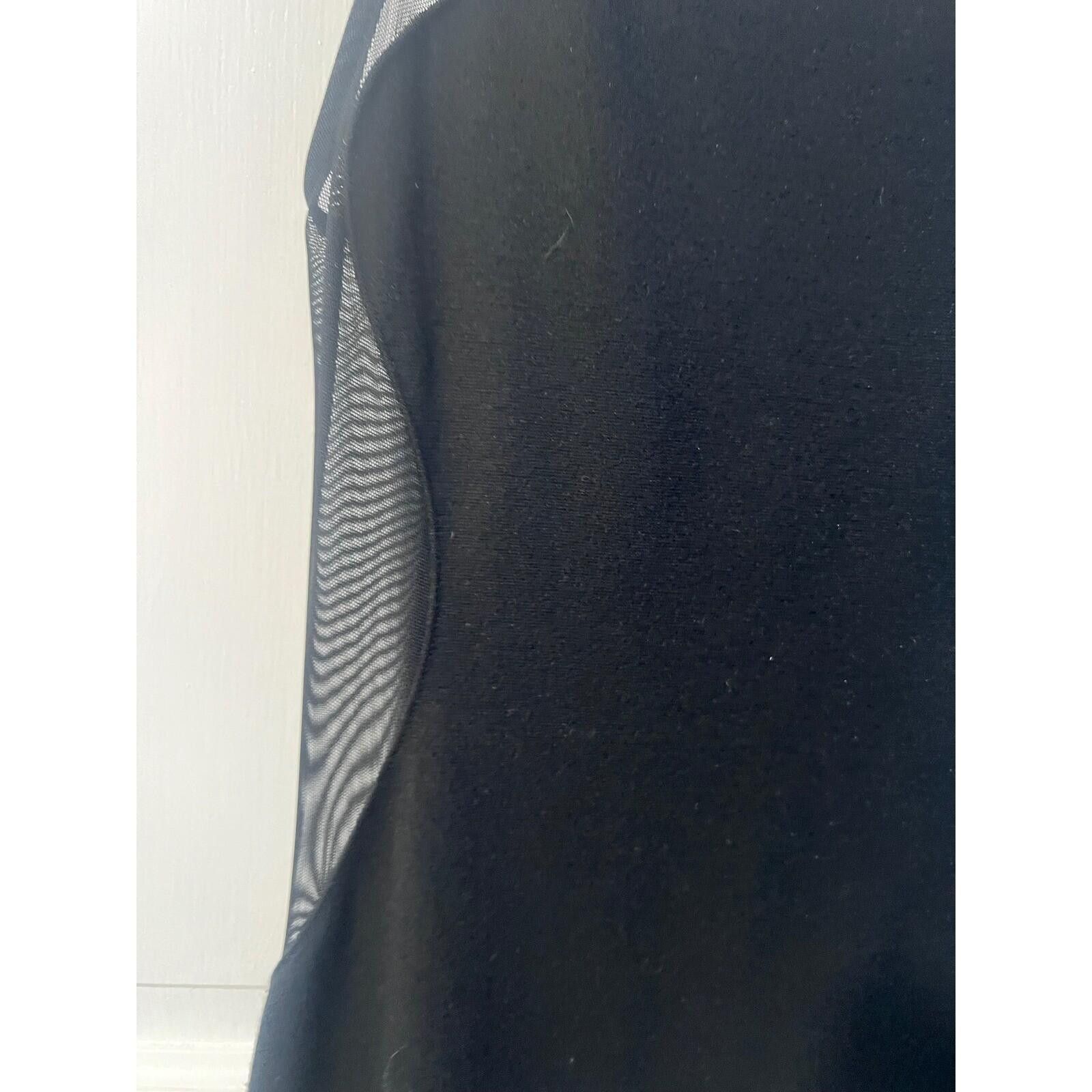 Express Express Womens Black Mesh Panel Bodycon Mini Dress Size 0 Size XS / US 0-2 / IT 36-38 - 3 Thumbnail