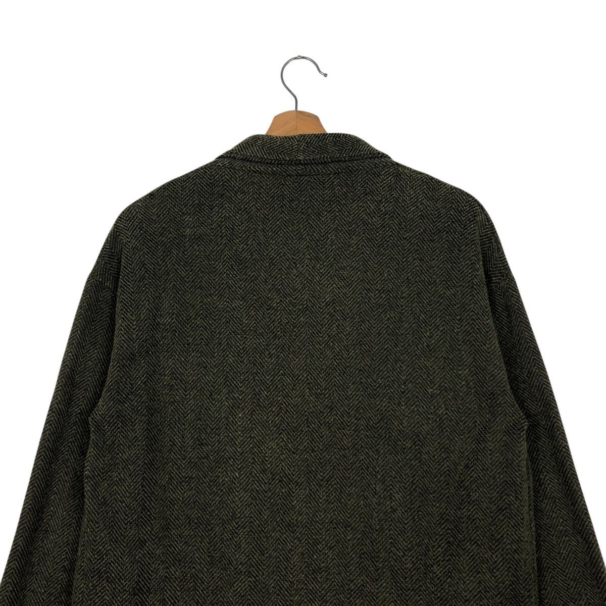 Designer Vintage Buttonless Cardigan Jacket Yerse Herringbone Design Size US M / EU 48-50 / 2 - 12 Thumbnail