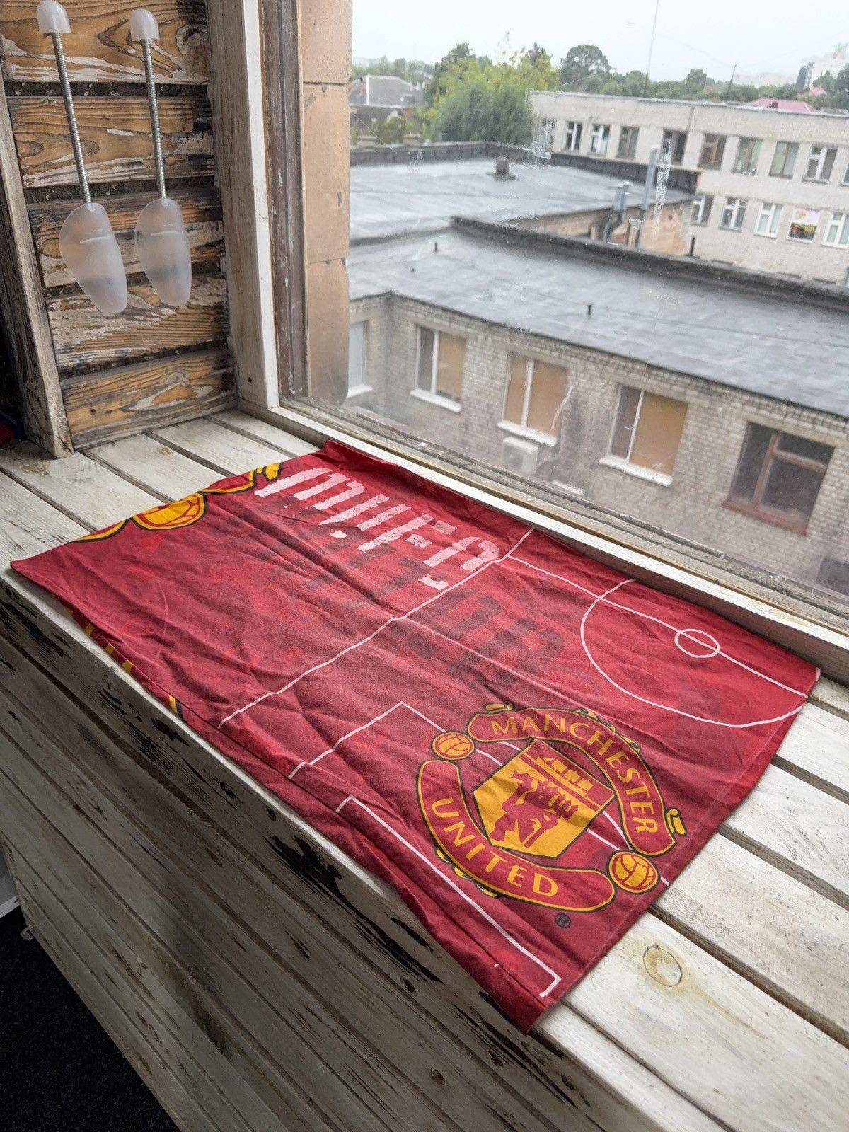 Other 90s Manchester United Pillow Cover Football Pitch Design Size ONE SIZE - 6 Thumbnail