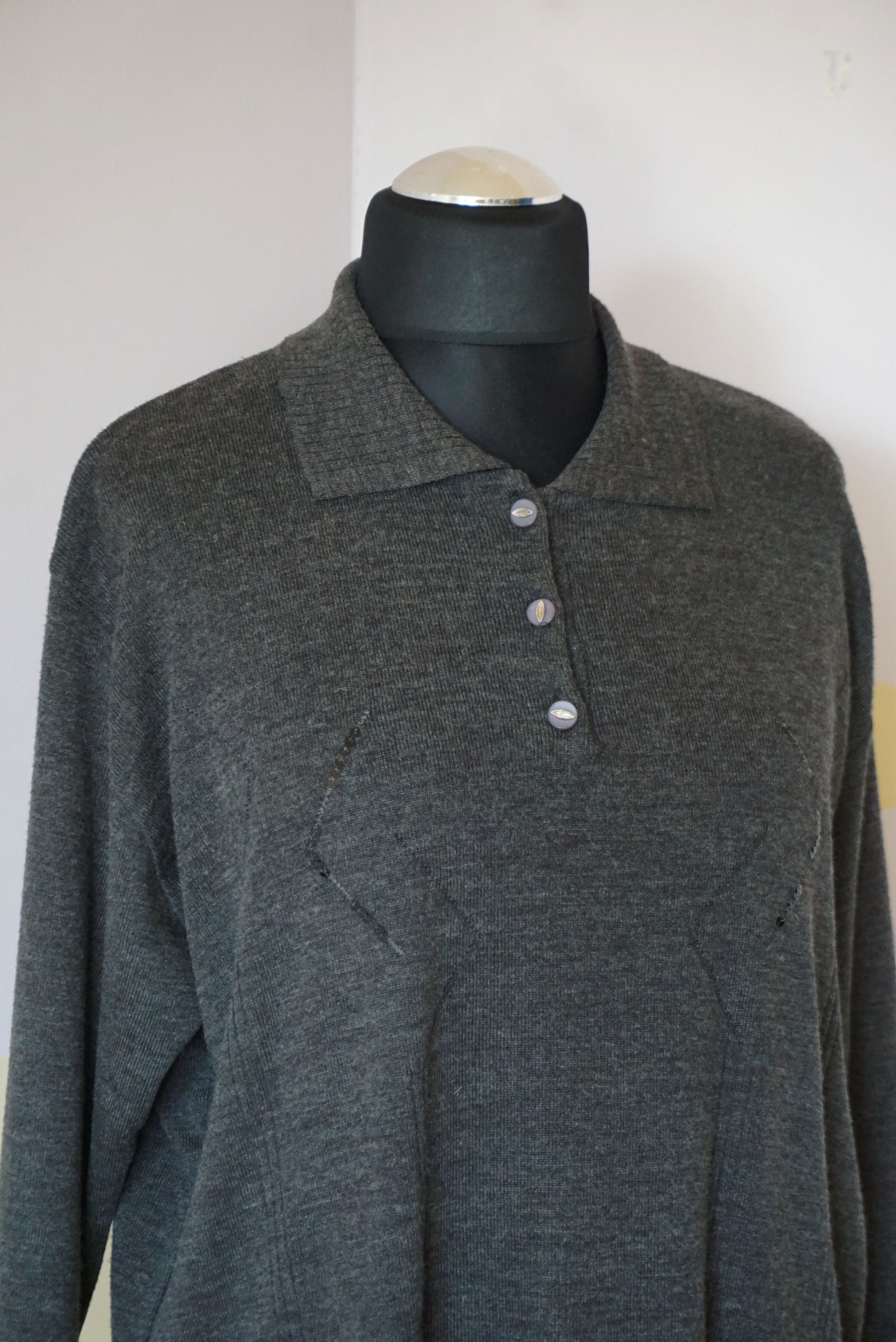 Vintage Vintage Italy 80's 90's XL 14/16 50% wool jumper M baggy Size XL / US 12-14 / IT 48-50 - 4 Thumbnail