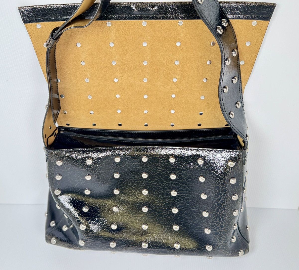 Alexander McQueen Alexander McQueen Large Studded Leather Shoulder Bag Size ONE SIZE - 8 Thumbnail