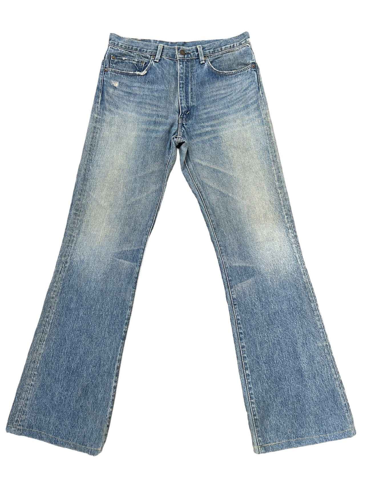 image of Levis Vintage Clothing x Vintage VTG 2002 Lvc Levi’S 517 Big E Mud Wash Denim Flared Jeans in Mud W