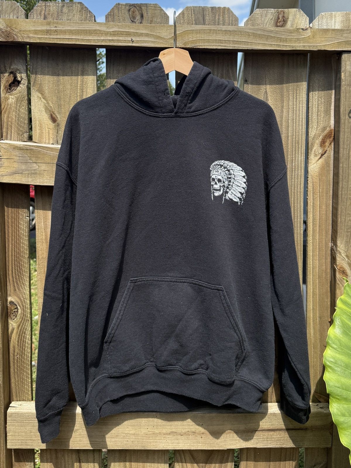 Harley Davidson × Vintage Crazy Vintage Y2K Bike Week Skull Biker Grunge Black Hoodie Size US L / EU 52-54 / 3 - 2 Thumbnail