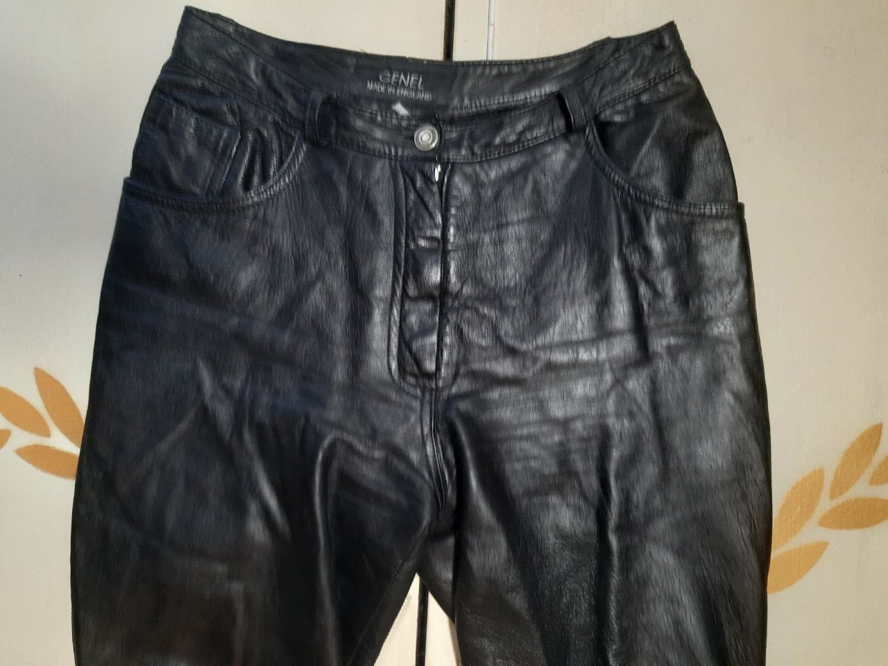 Genuine Leather Genel London Leather Pants size UK8 Size 27" / US 4 / IT 40 - 5 Thumbnail
