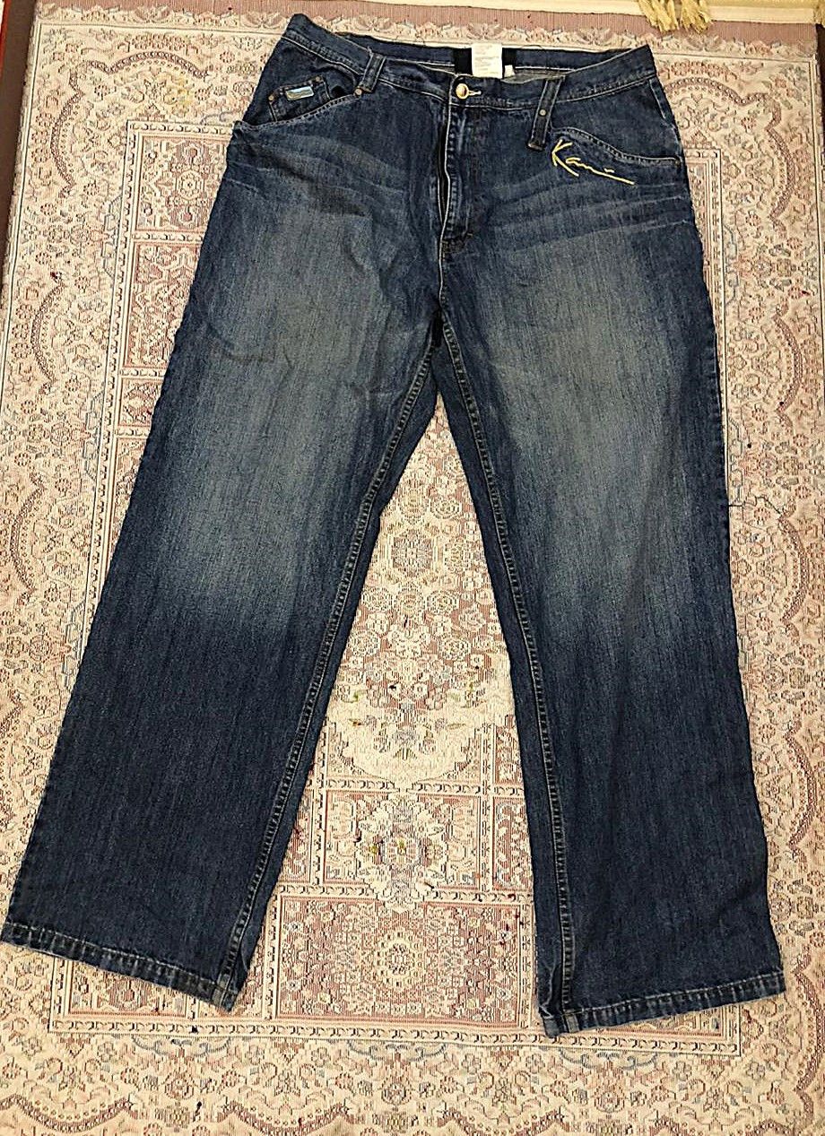 Karl Kani VTG Karl Kani Jeans 38x34 Blue Baggy Denim Y2K Hip Hop Wide Size US 38 / EU 54 - 2 Thumbnail