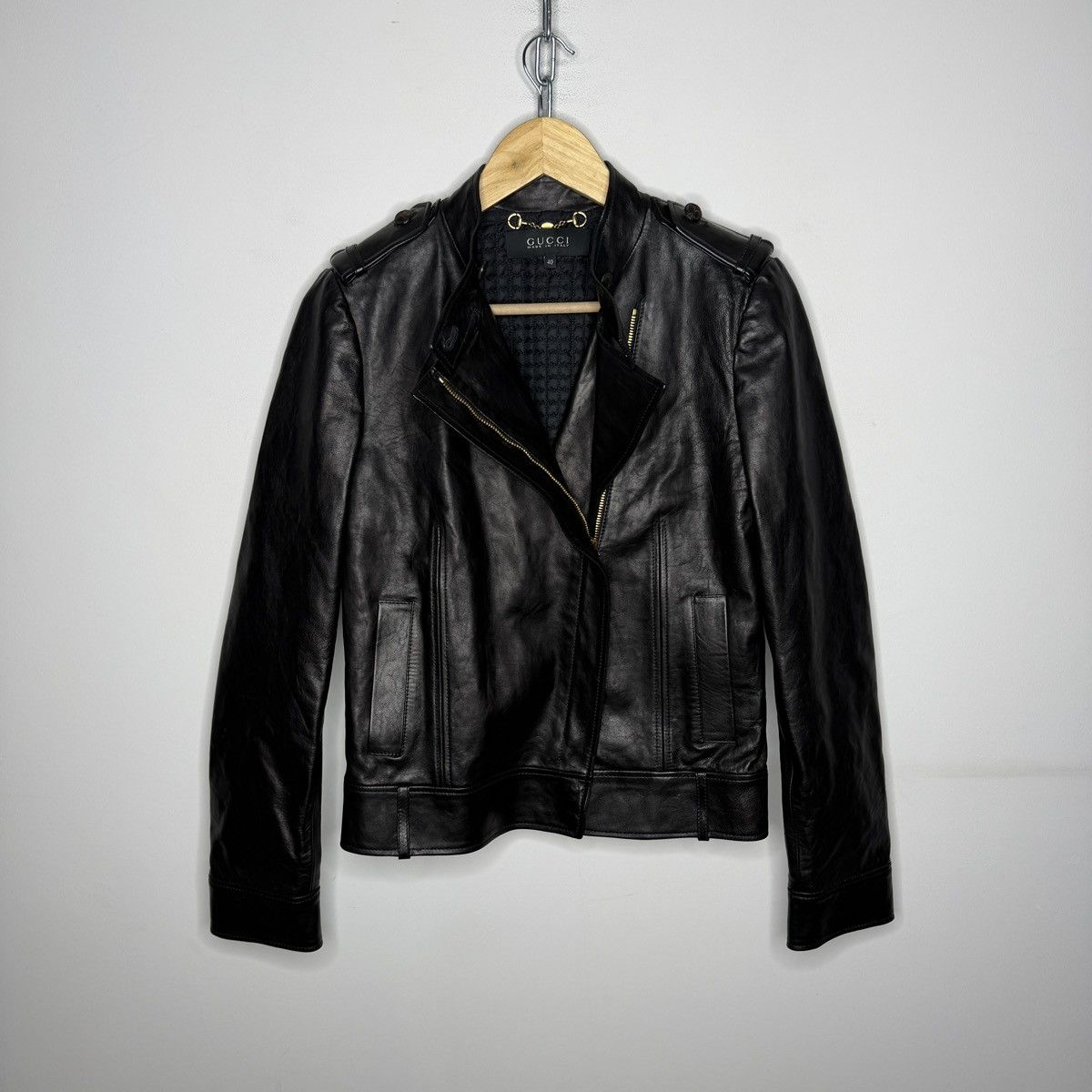 Gucci × Tom Ford AW1997 Gucci by Tom Ford biker leather jacket