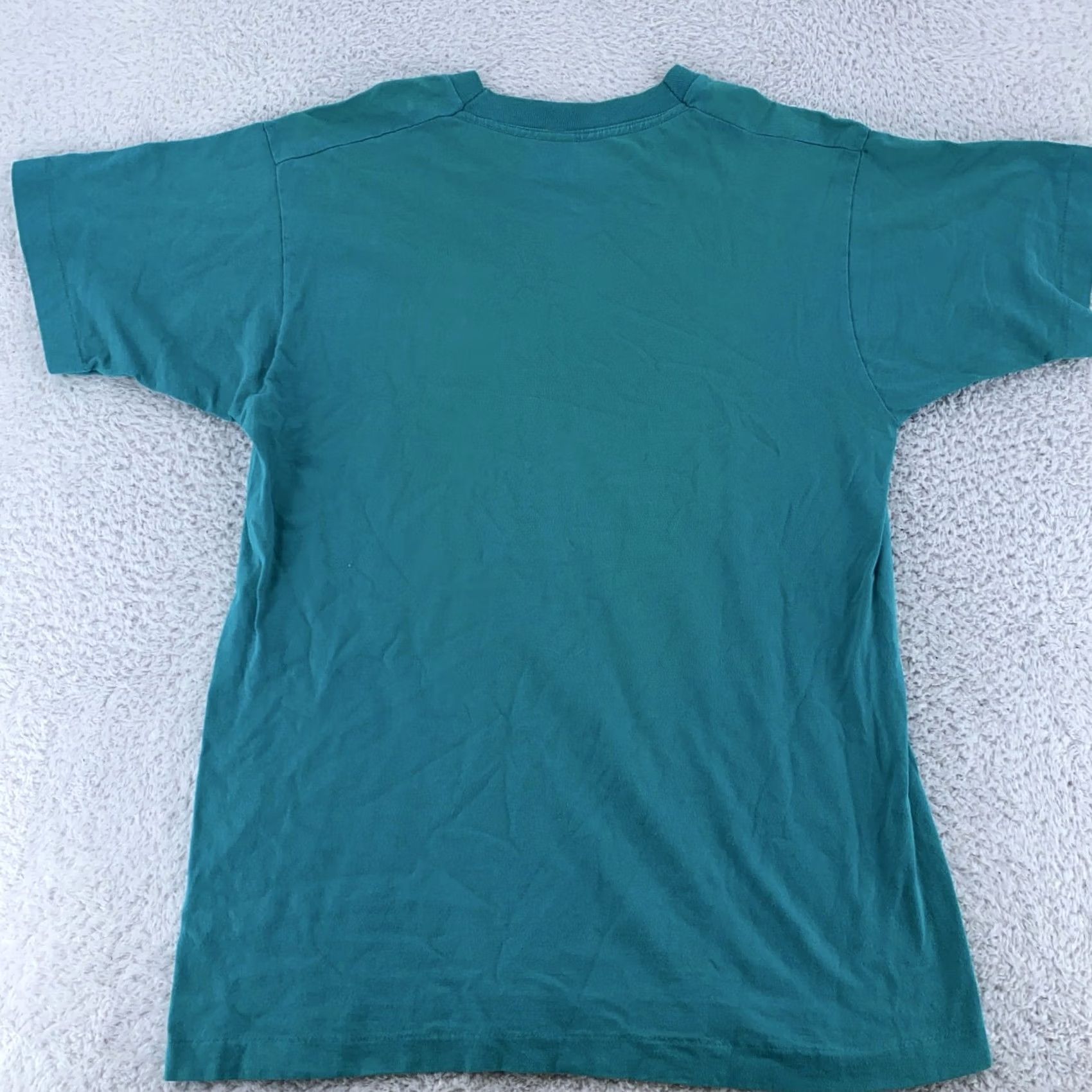 Fruit Of The Loom VINTAGE Fruit of the Loom Shirt Mens M Blue Crew Neck Short Sleeve Cotton 80s 90s Casual Tee Size US M / EU 48-50 / 2 - 4 Thumbnail