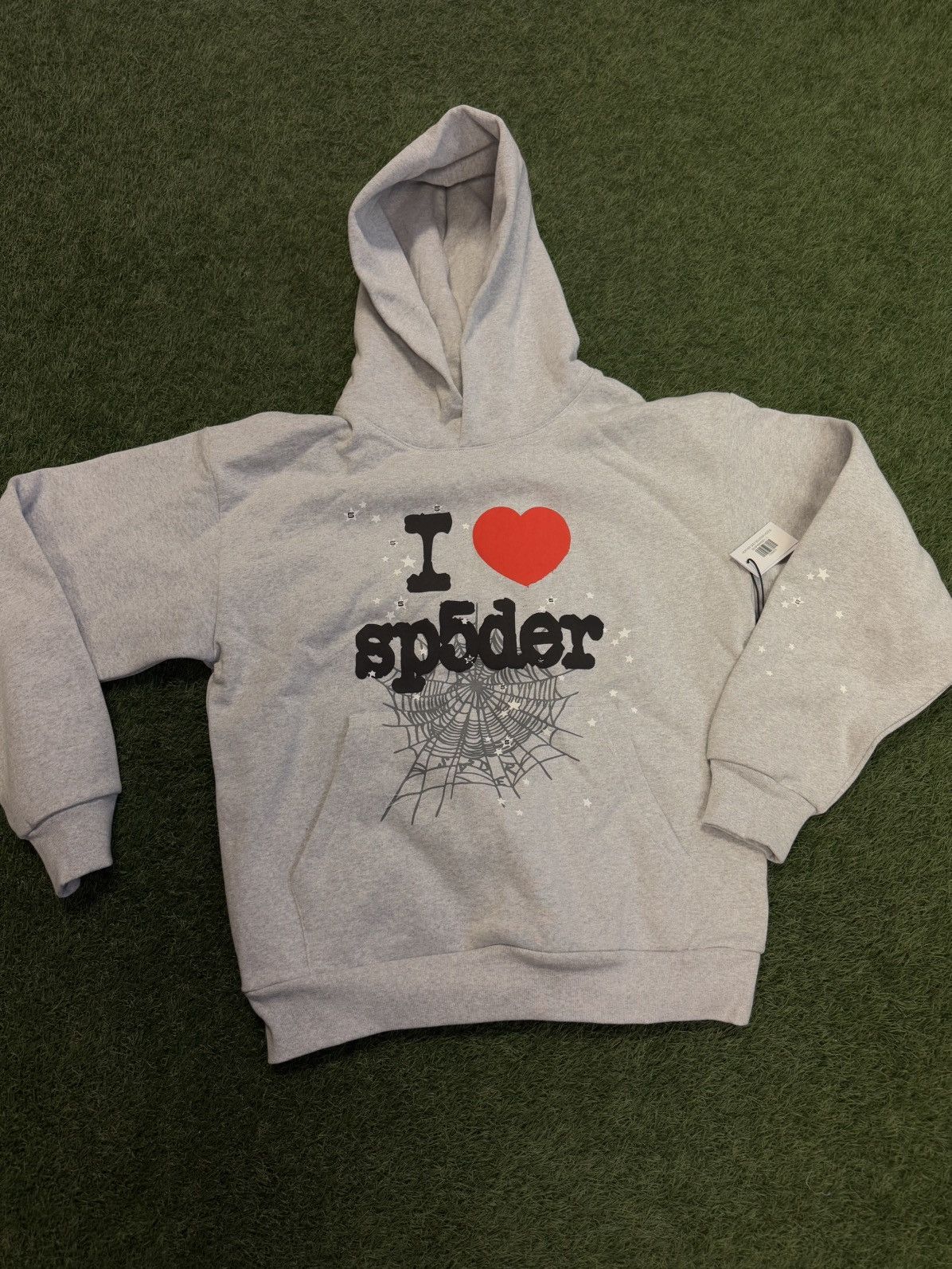 Sp5der Sp5der Souvenir Hoodie Grey | Grailed