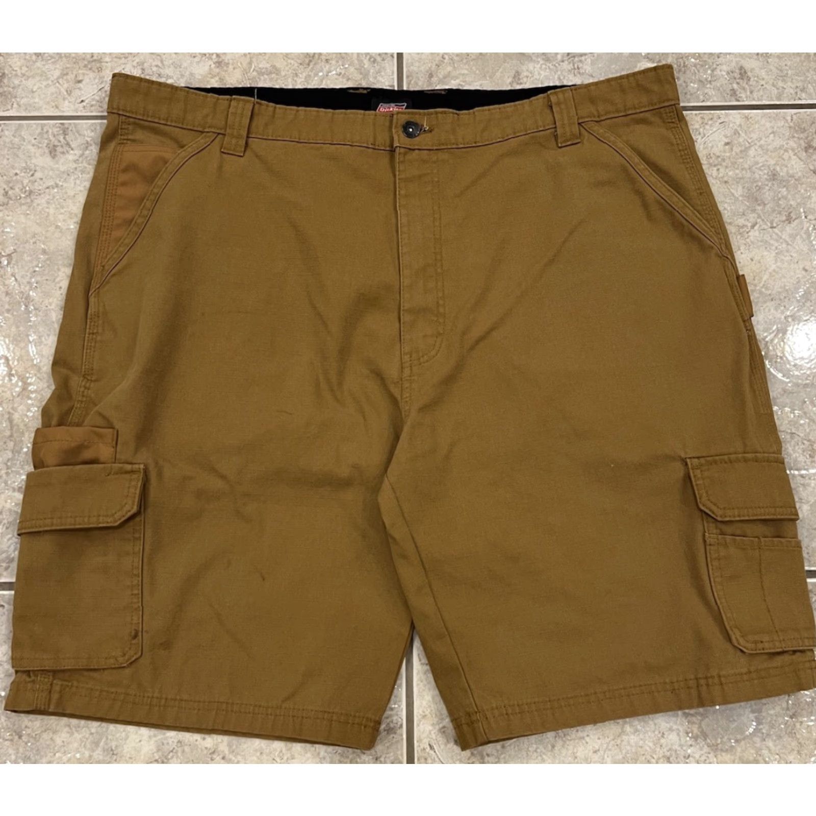 Dickies Dickies Cargo Shorts Mens 42 Relaxed Fit Canvas Brown 11" Inseam Cargo Pocket Workwear 90s Y2K Vintage: No Size US 42 / EU 58 - 5 Thumbnail