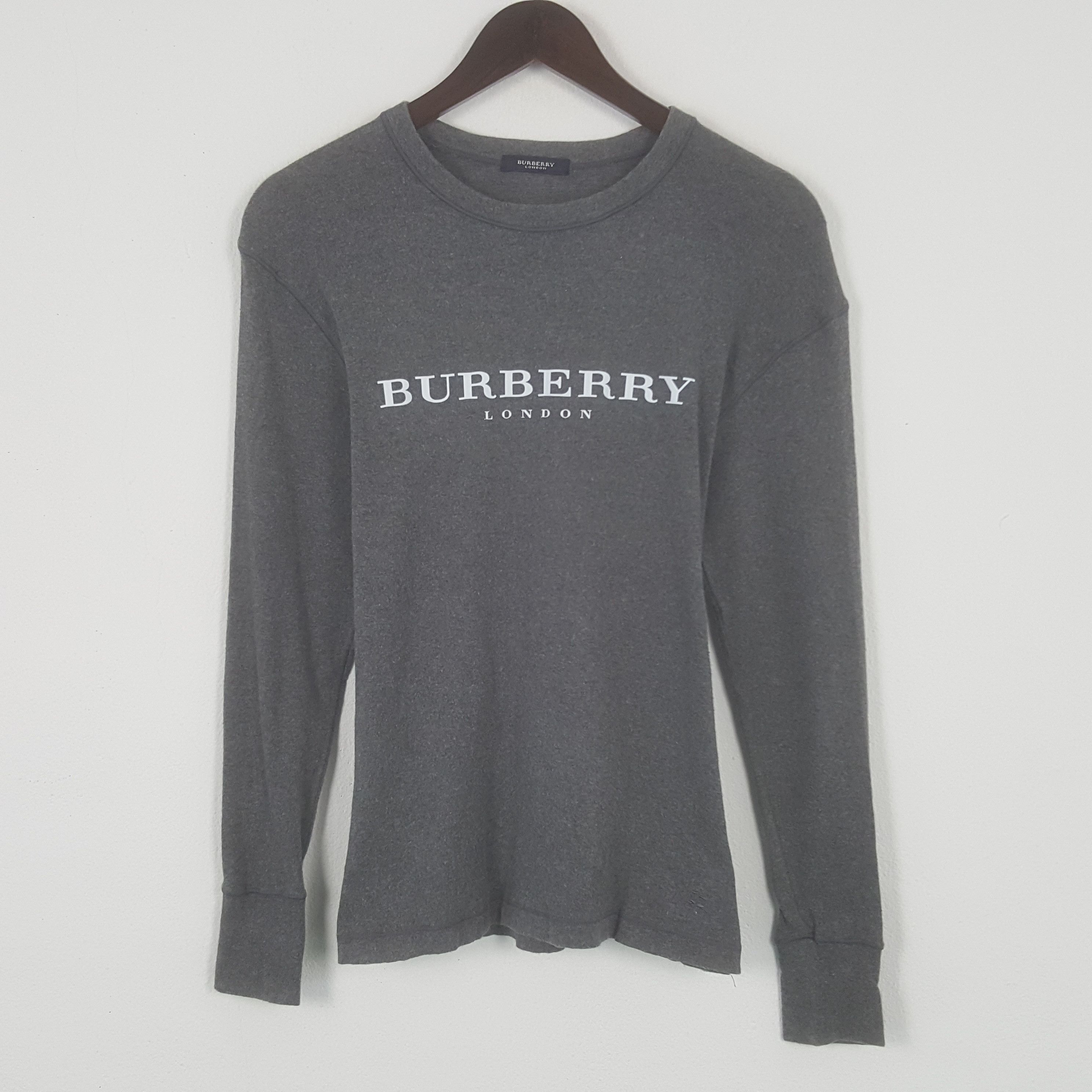 Burberry × Vintage Vintage Burberry London Custom Spell Out Logo Tshirt Size US S / EU 44-46 / 1 - 1 Thumbnail