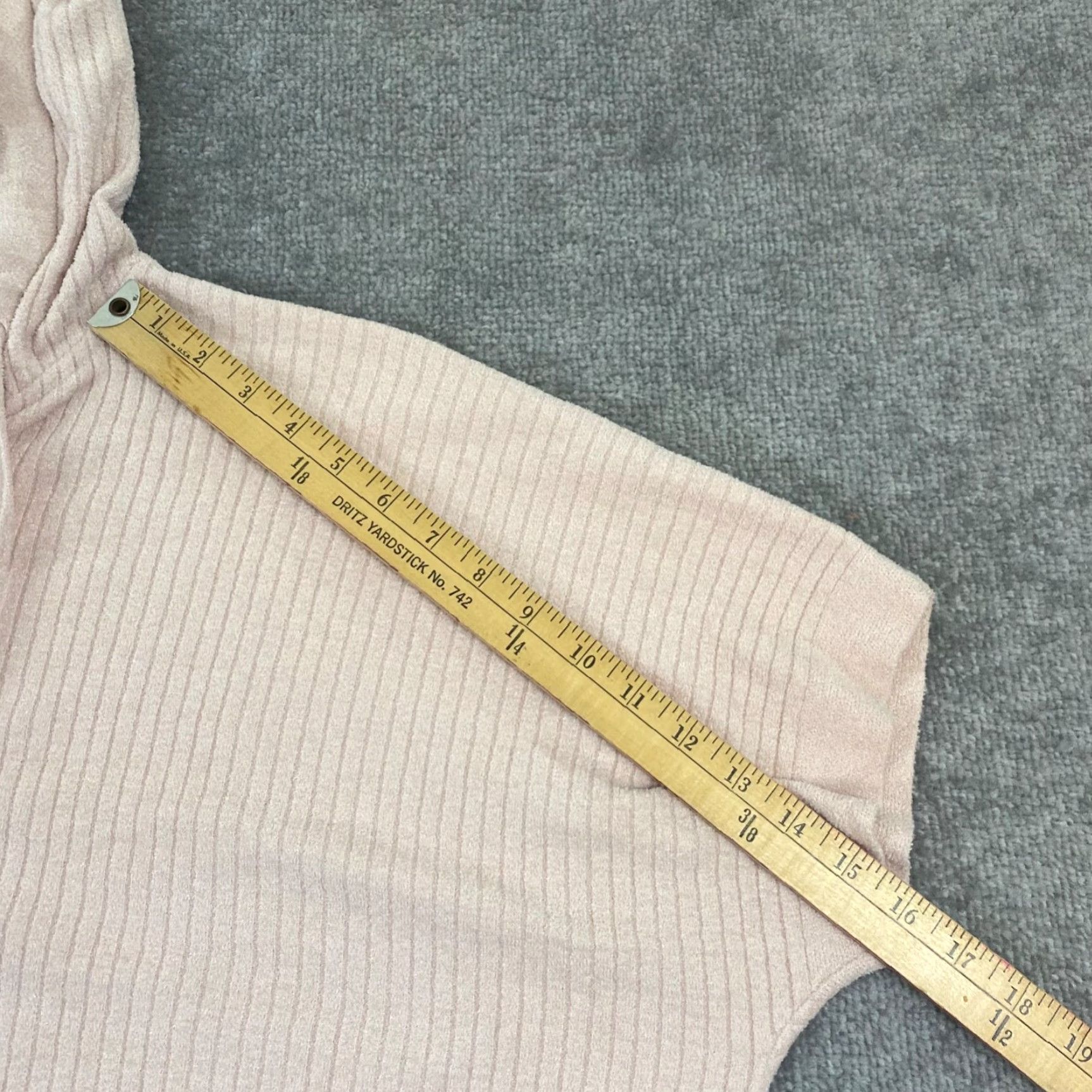 Vintage Barefoot Dreams Cozy Chic Ultra Light Ribbed Zip Poncho Hoodie XXS/XS Pale Pink Size XS / US 0-2 / IT 36-38 - 7 Thumbnail