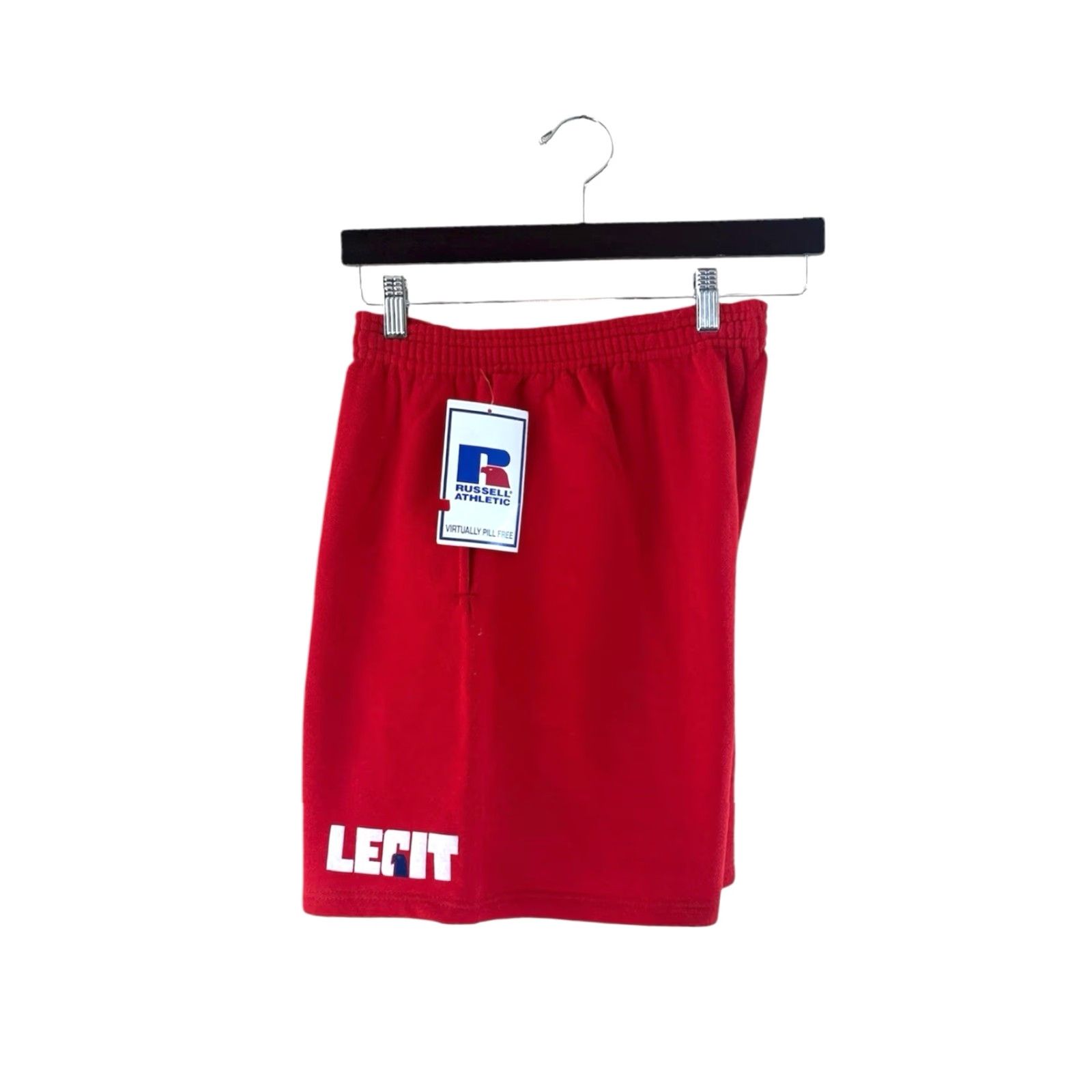 Russell Athletic VINTAGE Russell Athletic Coaches Shorts Mens L Red 90s USA NOS NWT drawstring pockets white royal blue logo Size US 33 - 4 Thumbnail
