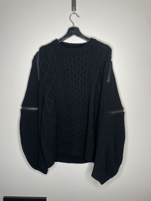 Number (N)ine Takahiro Miyashita The Soloist 19AW Back Zip Knit