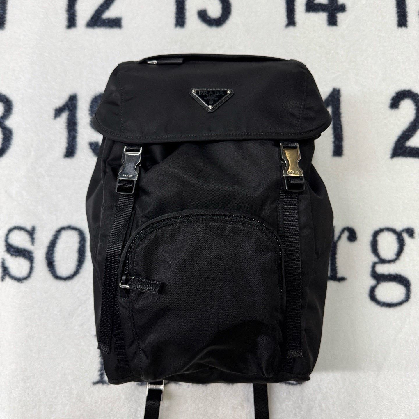 Prada Prada Nylon Black Backpack XL Women Size ONE SIZE - 1 Thumbnail