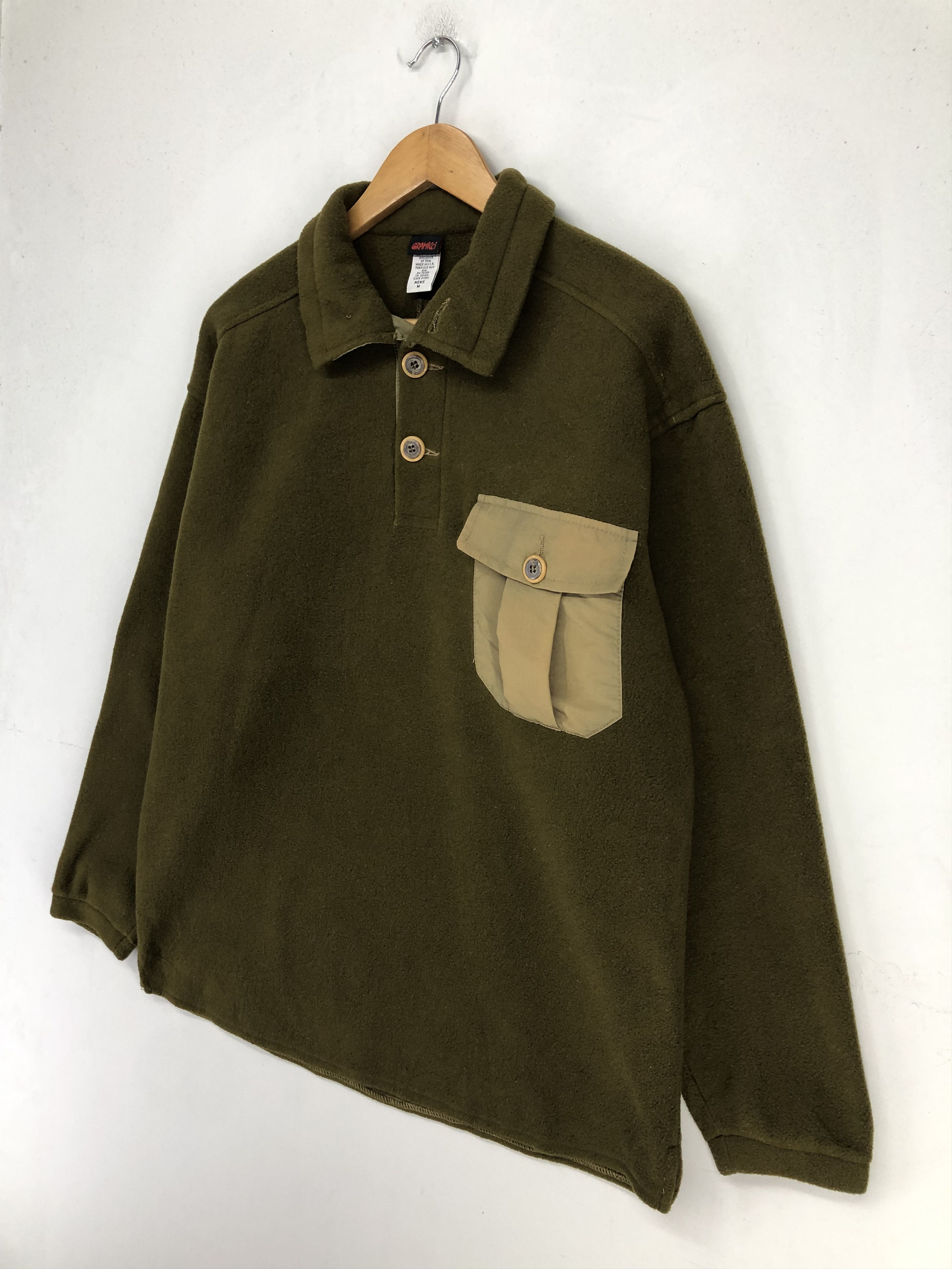 Gramicci Vintage 90s Gramicci Henry Neck Fleece Pullover Jacket Size US M / EU 48-50 / 2 - 3 Thumbnail