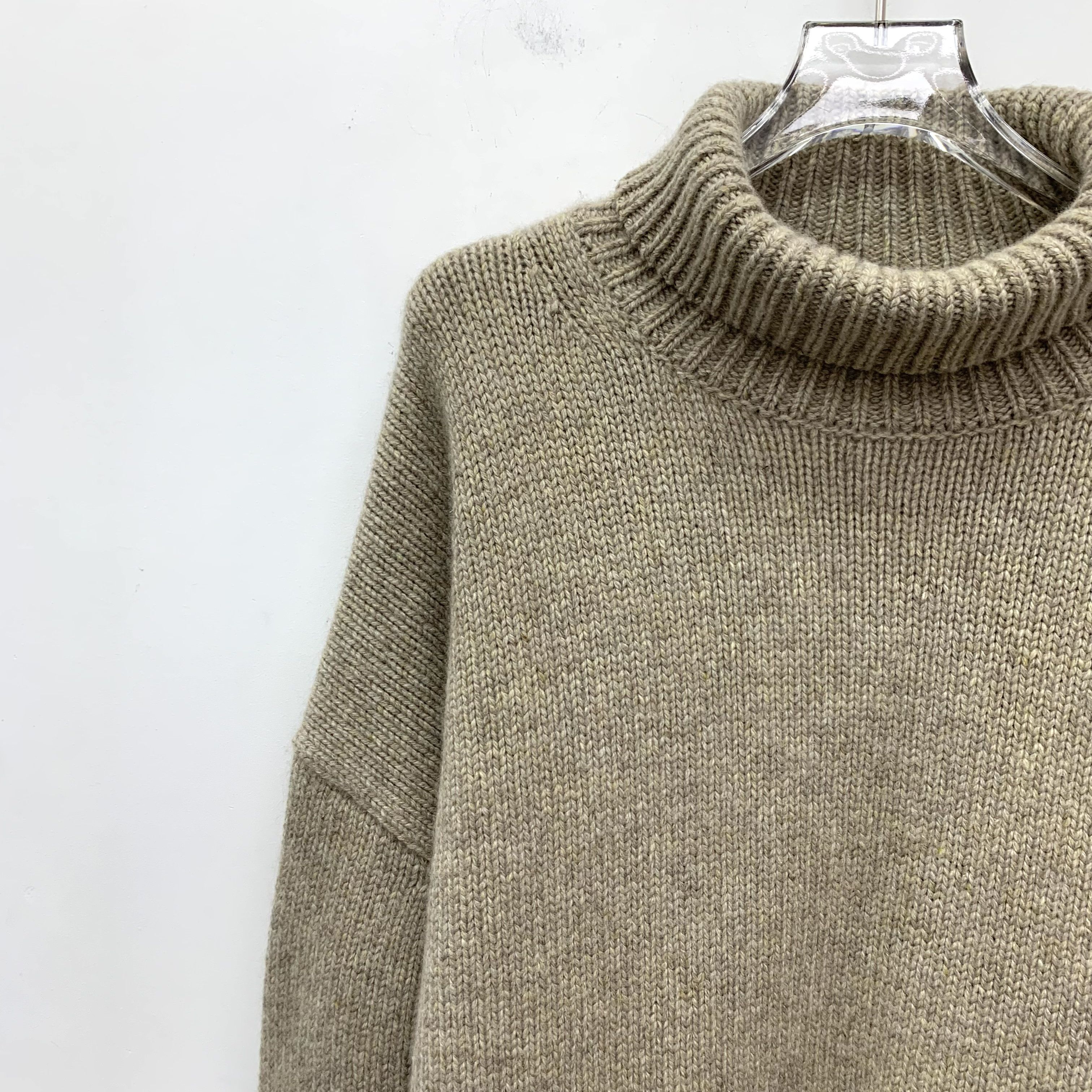 Celine Celine Cashmere Turtleneck Sweater Dark Brown (S) Size S / US 4 / IT 40 - 3 Thumbnail