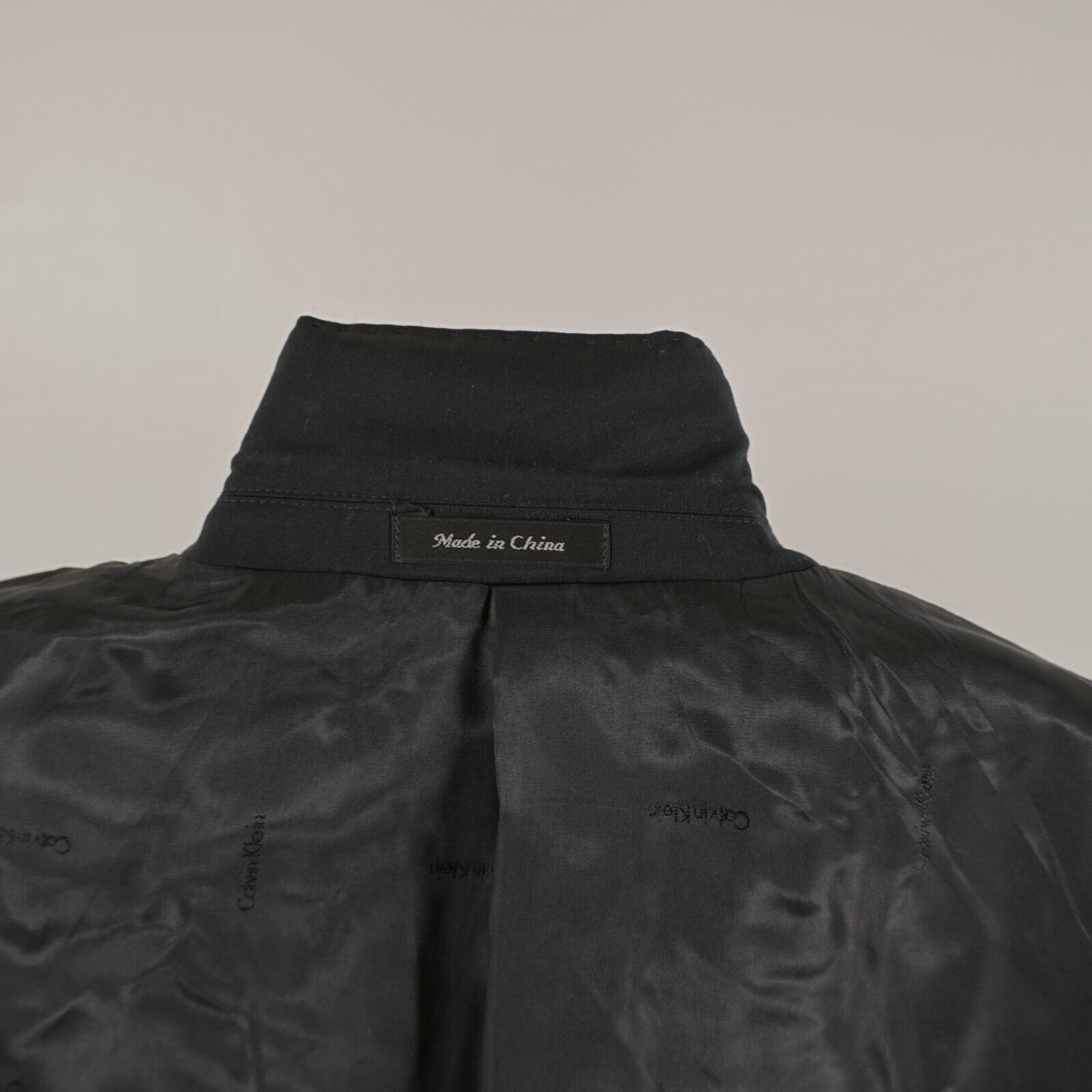 Calvin Klein Calvin Klein Black Wool Peak Label 2 Button Blazer / Suit Ja Size 40R - 12 Thumbnail