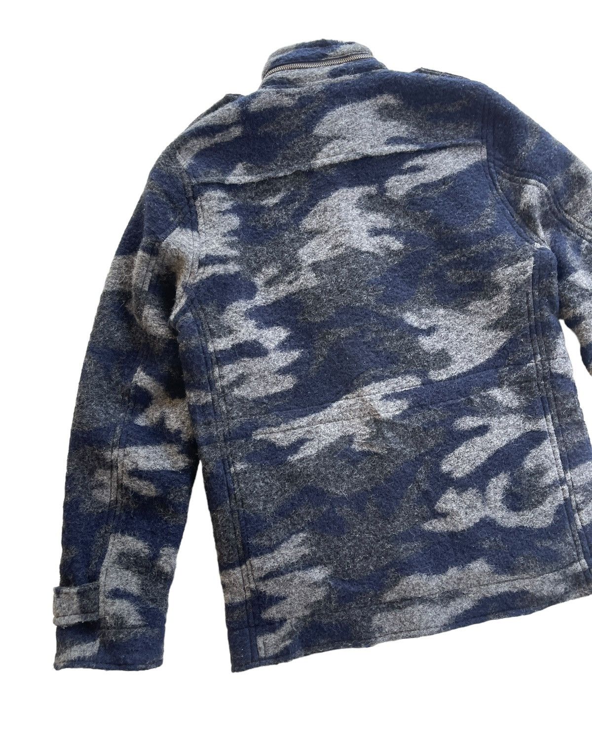 291295=Homme 291295 Homme Wool Camouflage Jacket Size US M / EU 48-50 / 2 - 5 Thumbnail