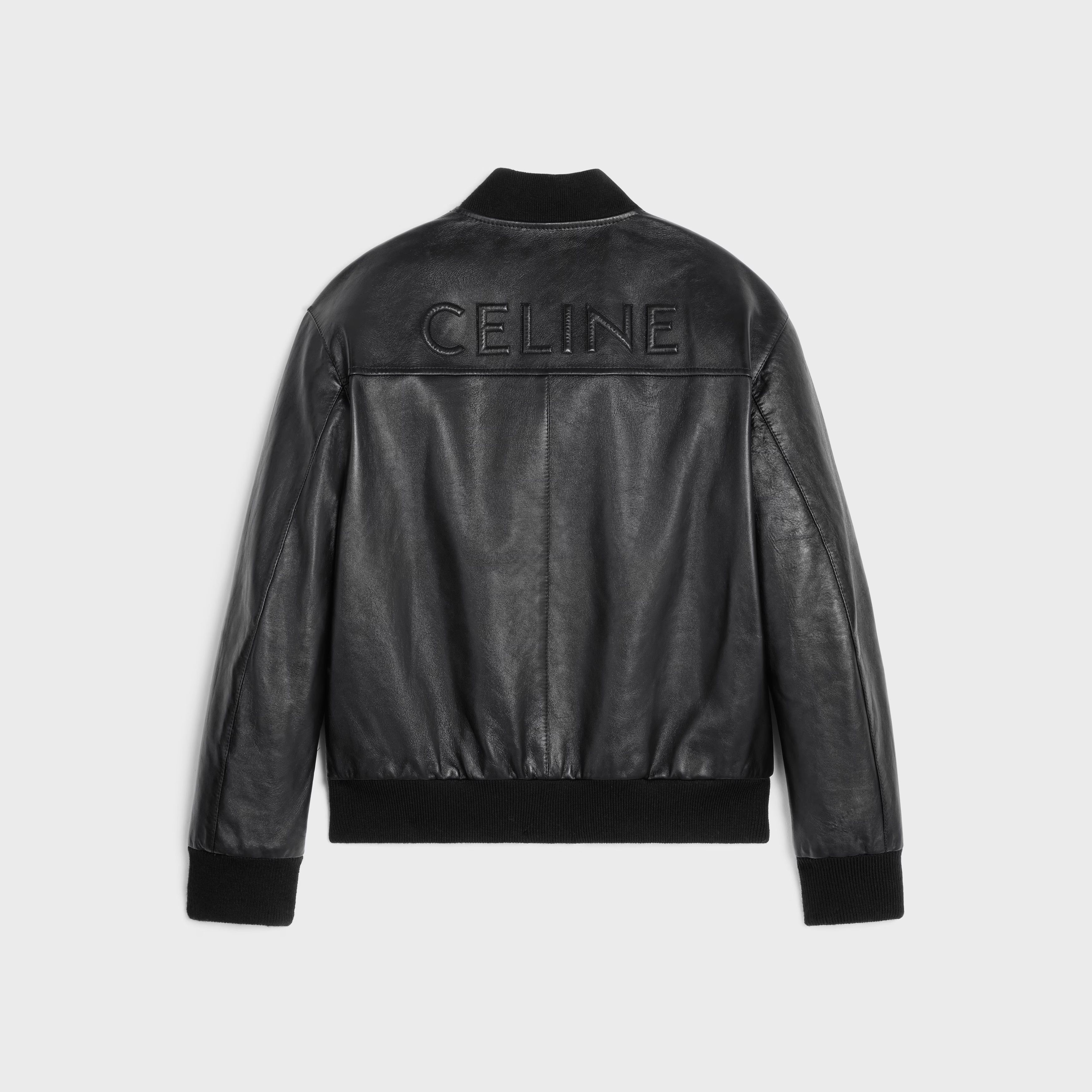 Celine o1bcso1str0925 2EF26280D Blouson Lambskin Jacket in Black Size US XL / EU 56 / 4 - 2 Thumbnail