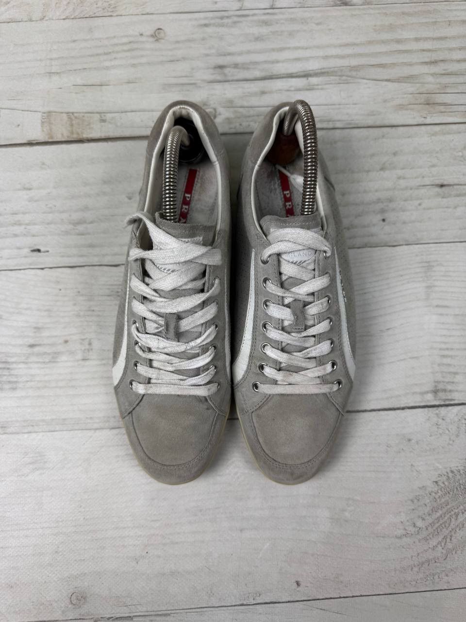 Prada Prada Low Top Leather Sneakers Logo Luxury Size US 9 / EU 42 - 6 Thumbnail