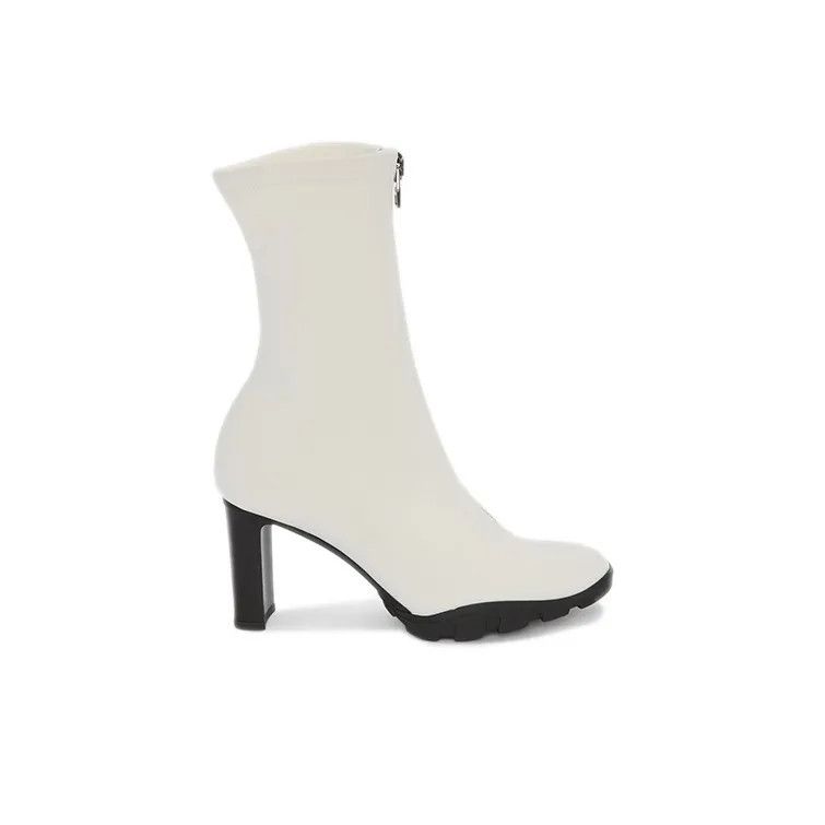 Alexander McQueen o1y0225 Ankle Boots in White Size US 6 / IT 36 - 1 Thumbnail