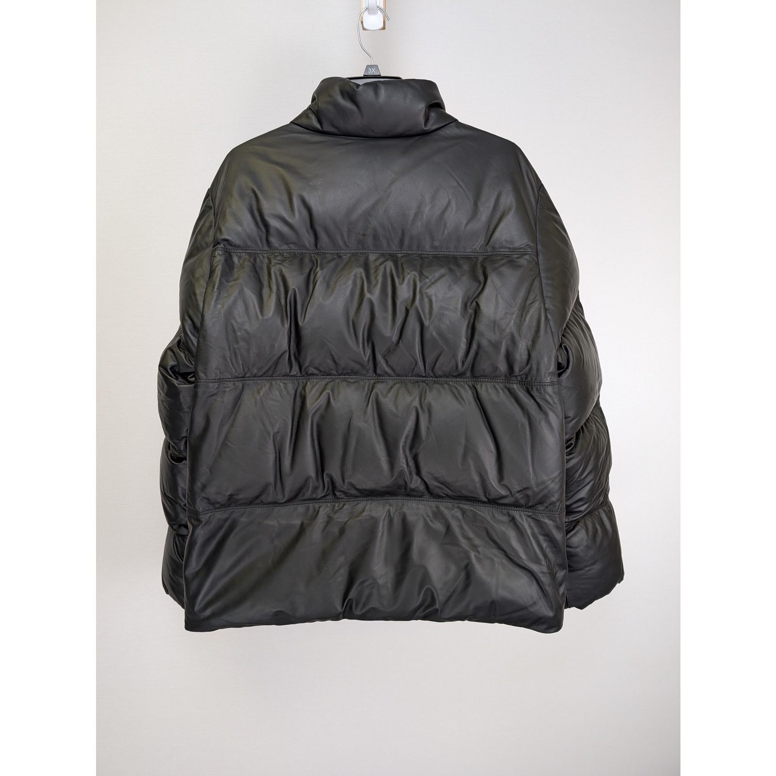 Moncler o1rshd1 Leather Down Jacket in Black Size US XL / EU 56 / 4 - 11 Thumbnail