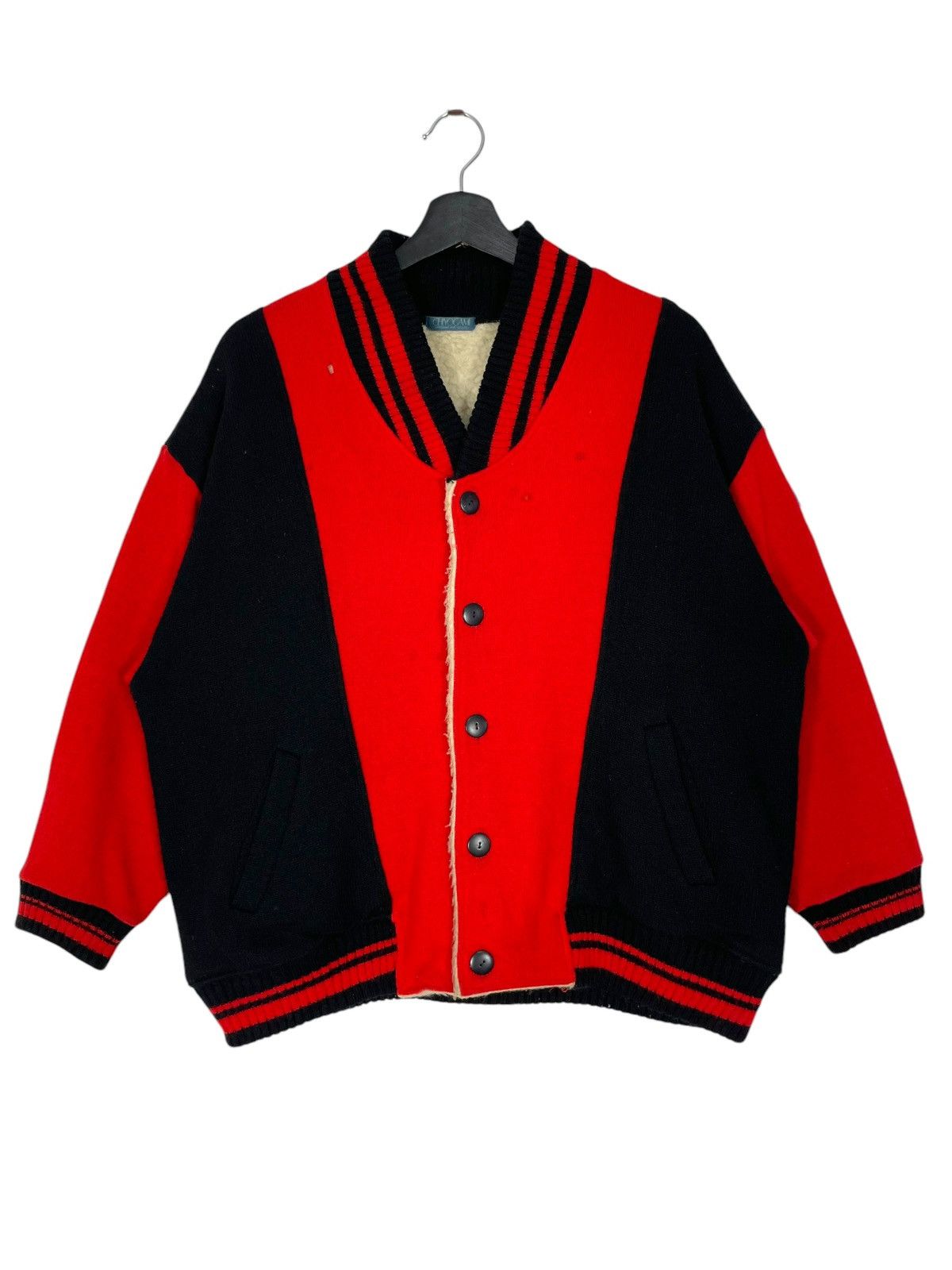 Japanese Brand Vintage Chiyogami Knit Jacket Japanese Brand Button Up Size L / US 10 / IT 46 - 1 Thumbnail