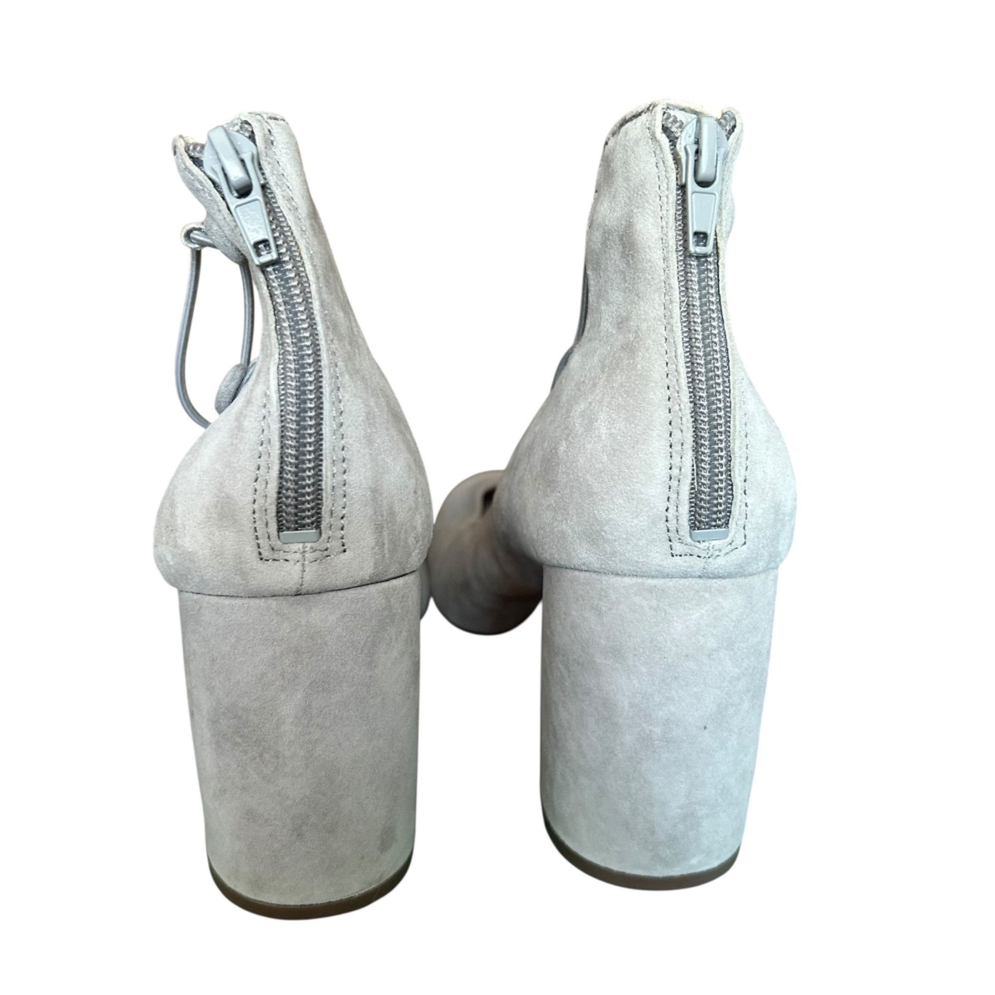 Nine West Nine West Kaede Gray Suede Strappy Block Pumps 10 Size US 10 / IT 40 - 6 Thumbnail
