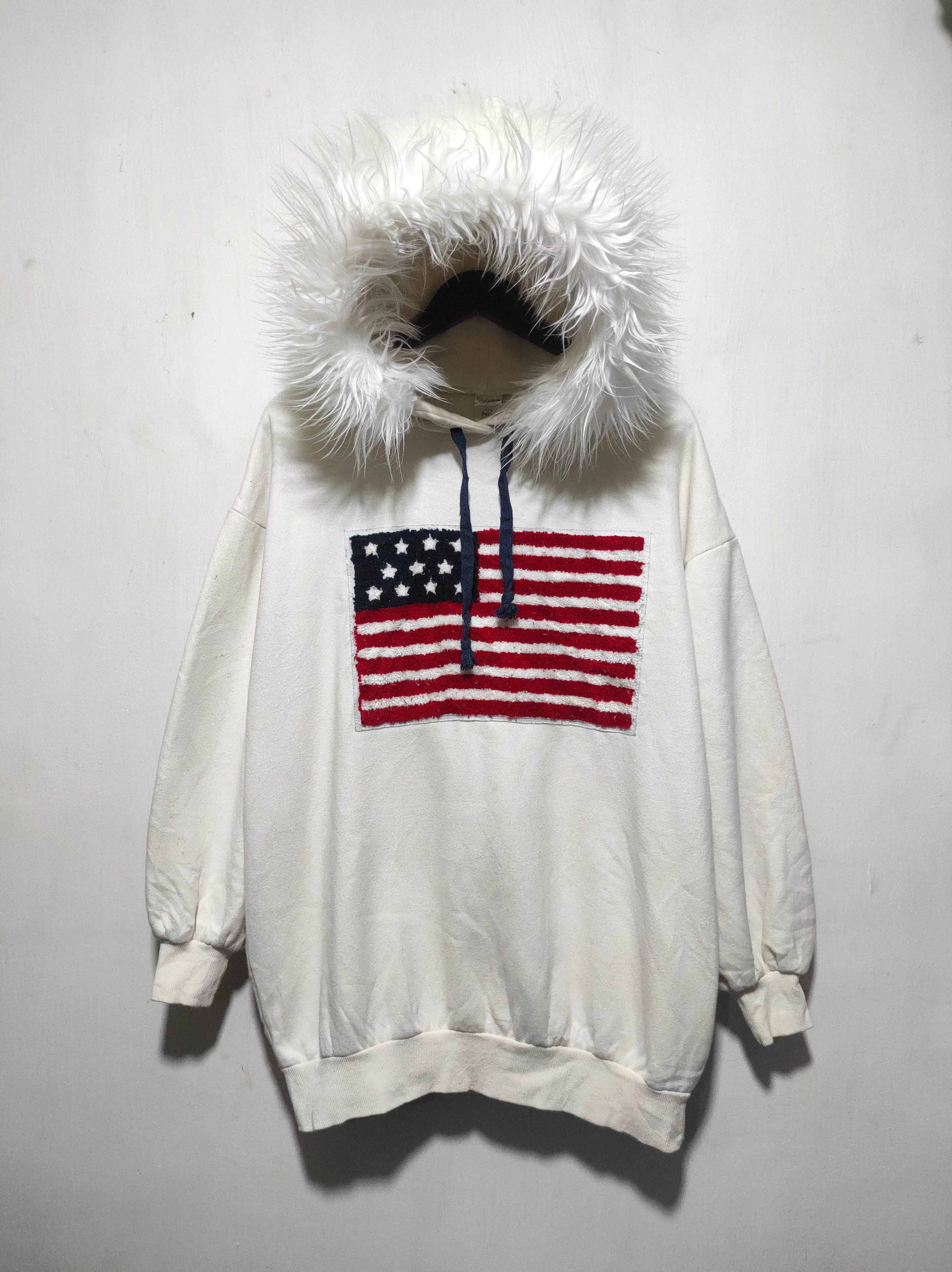 Japanese Brand USA flag fur hoodie ifsix LGB style Size US L / EU 52-54 / 3 - 2 Thumbnail