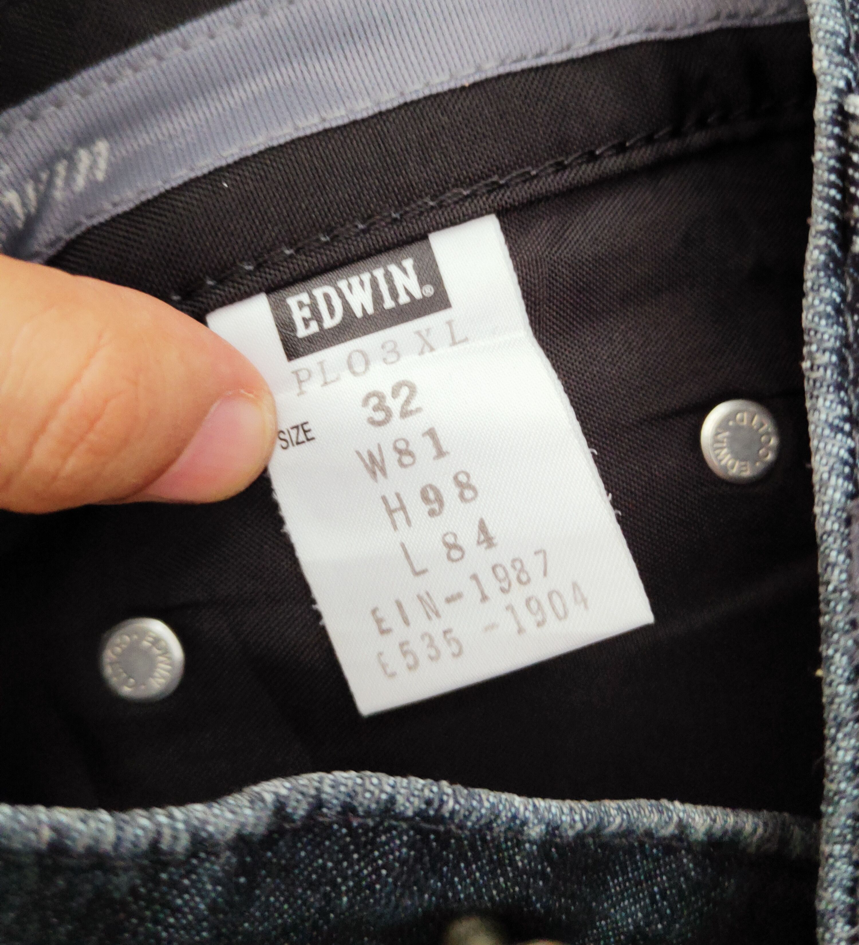 Edwin Edwin Black Distressed Ripped Jeans #W791 Size US 32 / EU 48 - 16 Thumbnail