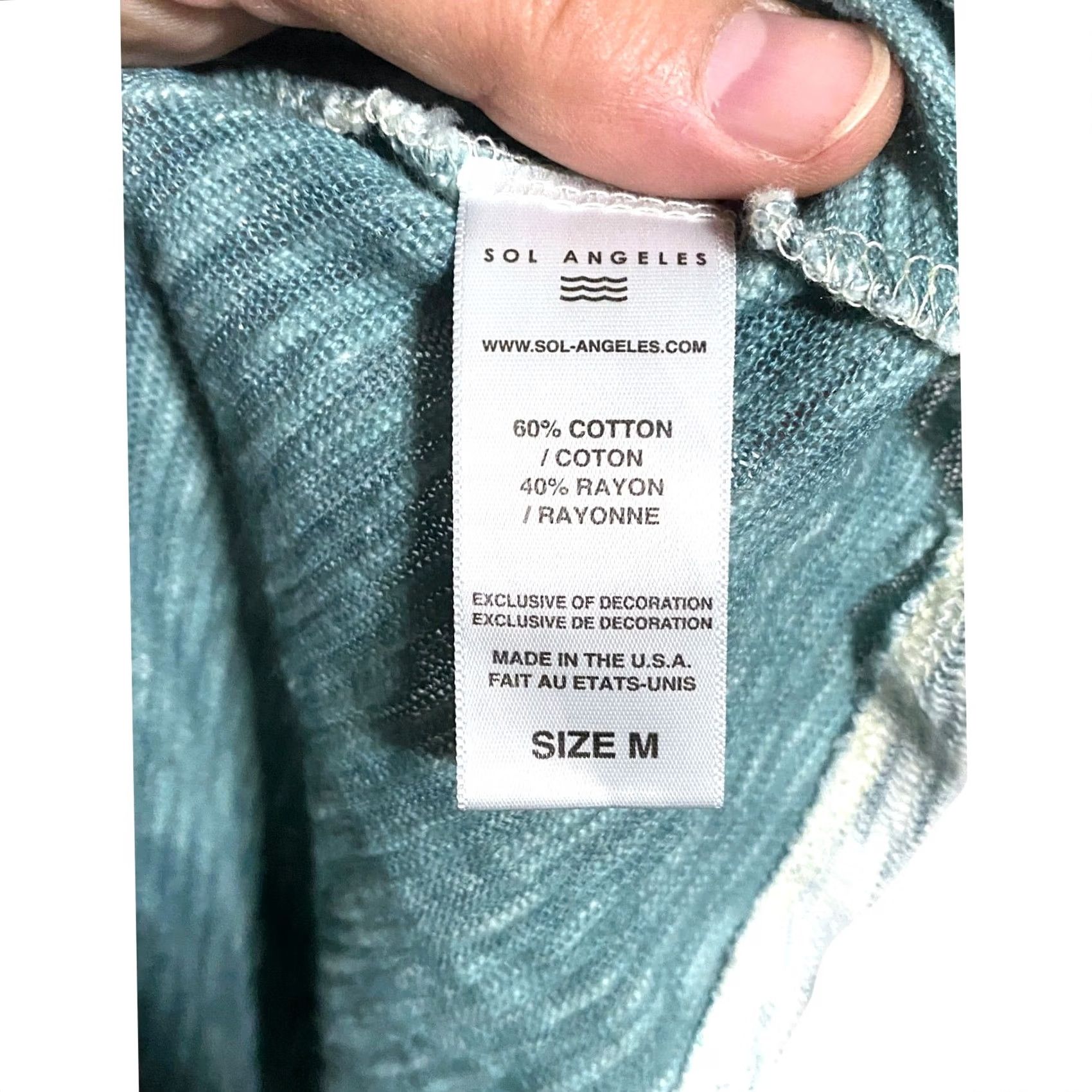 Anthropologie Anthropologie Tank Dress M Space Dyed Slub Knit Coastal Summer Boho Shirt Dress Womens Turquoise Blue Stretch Pullover Midi Casual Travel Size M / US 6-8 / IT 42-44 - 5 Thumbnail